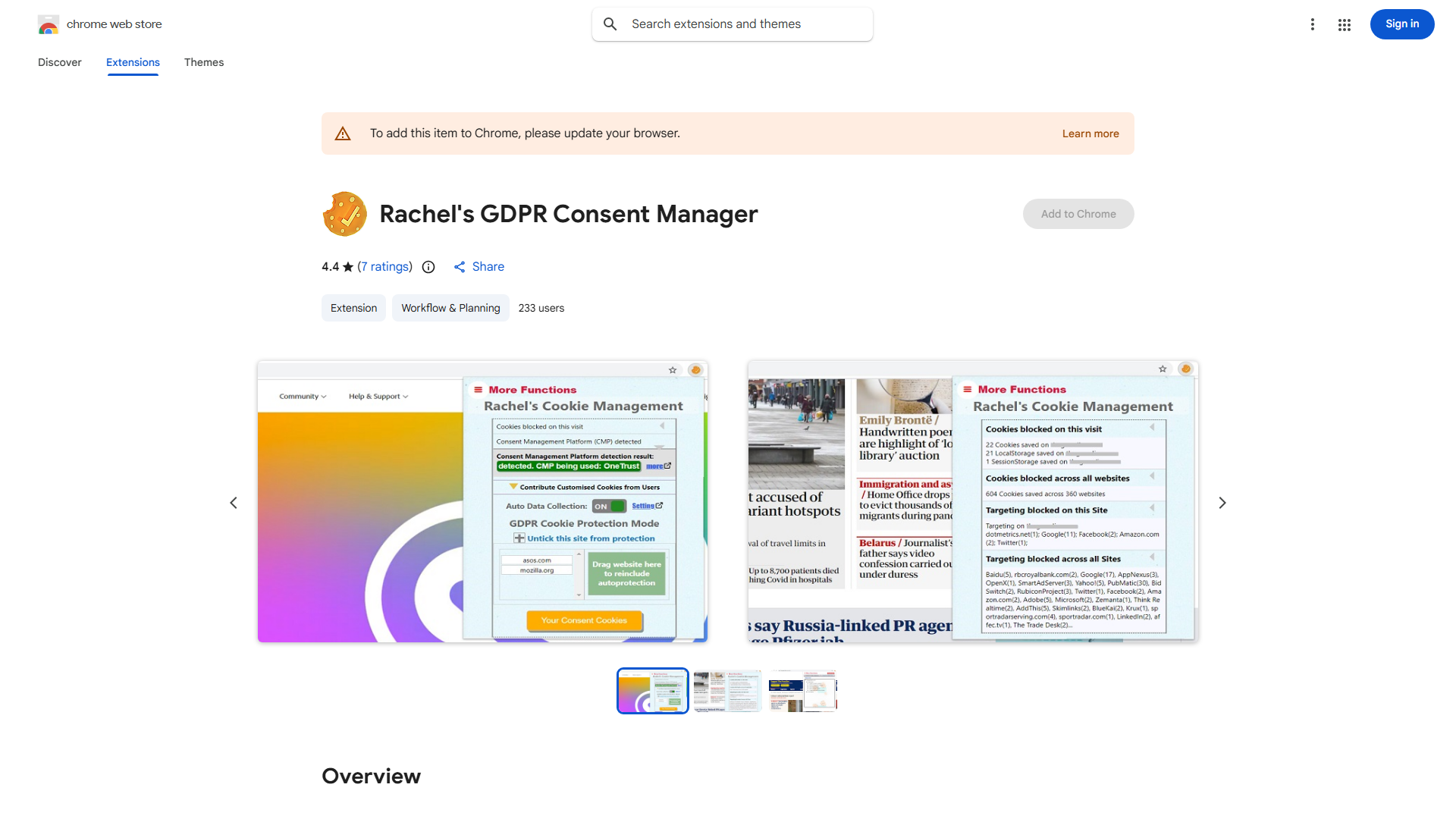 Rachel's GDPR Consent Manager