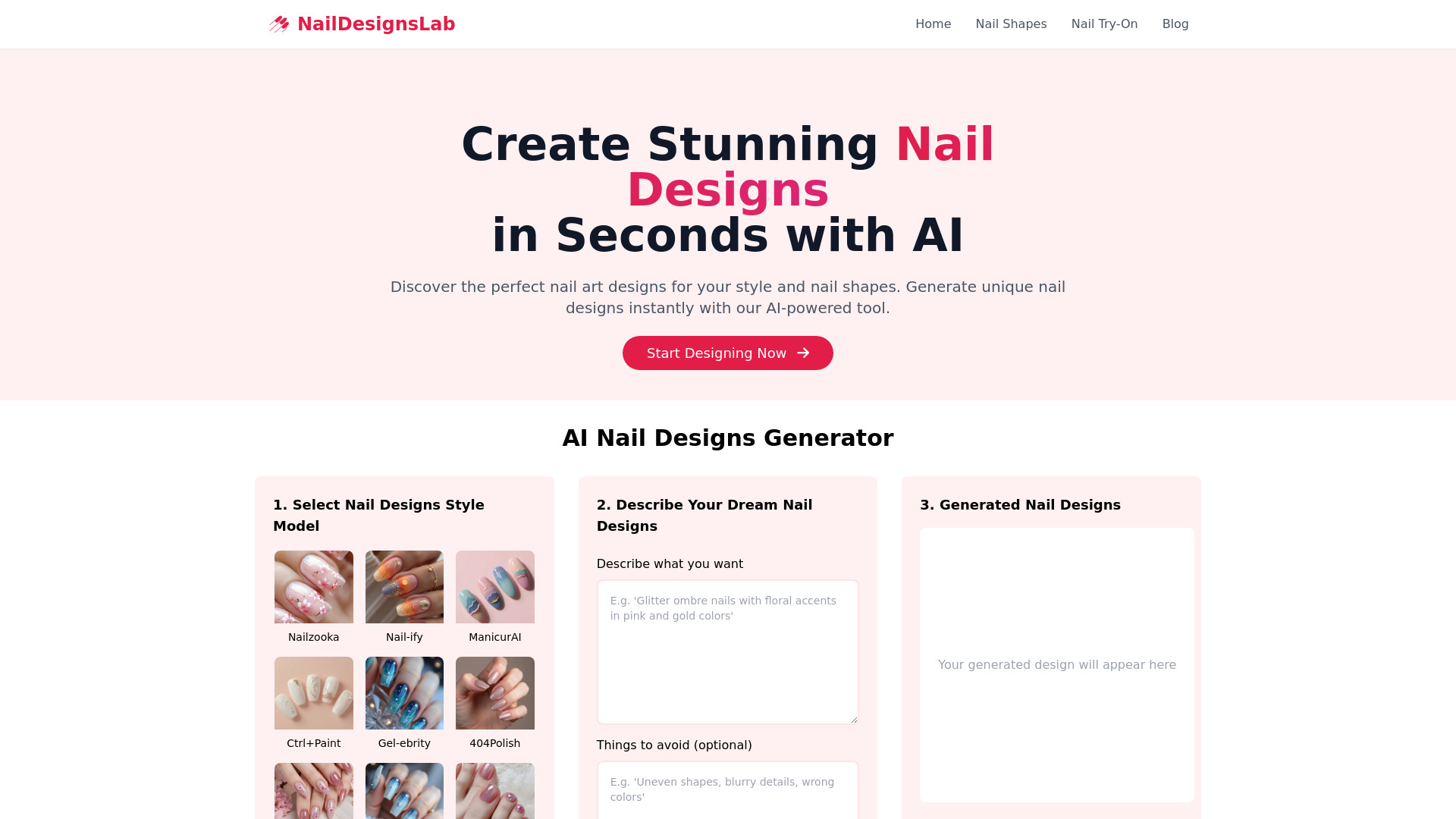 AI Nail Designs Lab