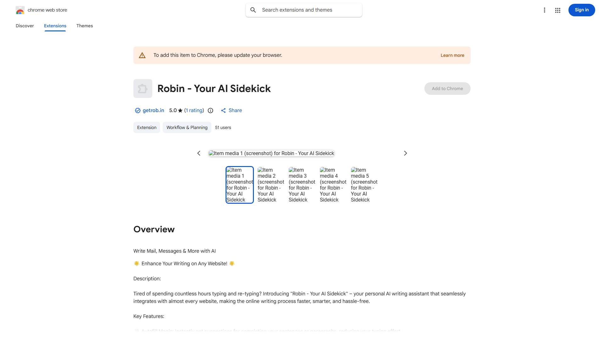 Robin - Your AI Sidekick