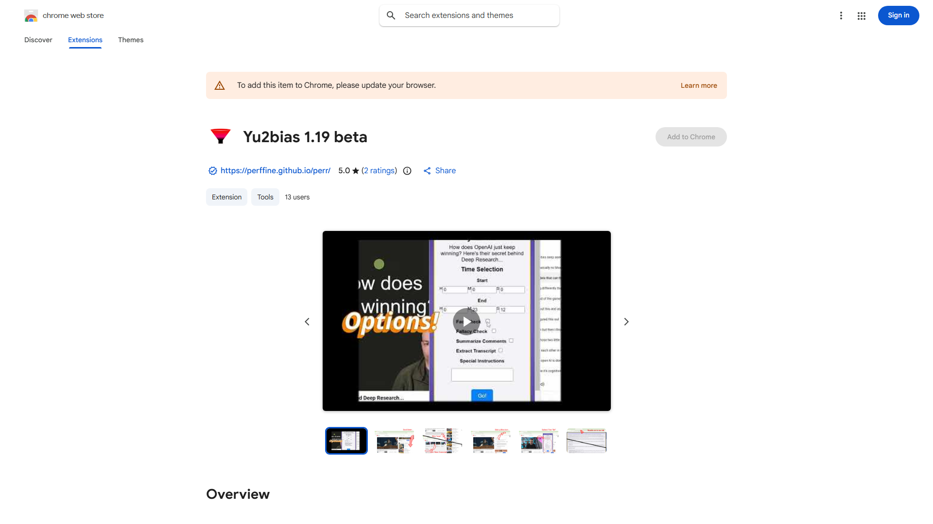 YouTube Summarizer & Analyzer Extension