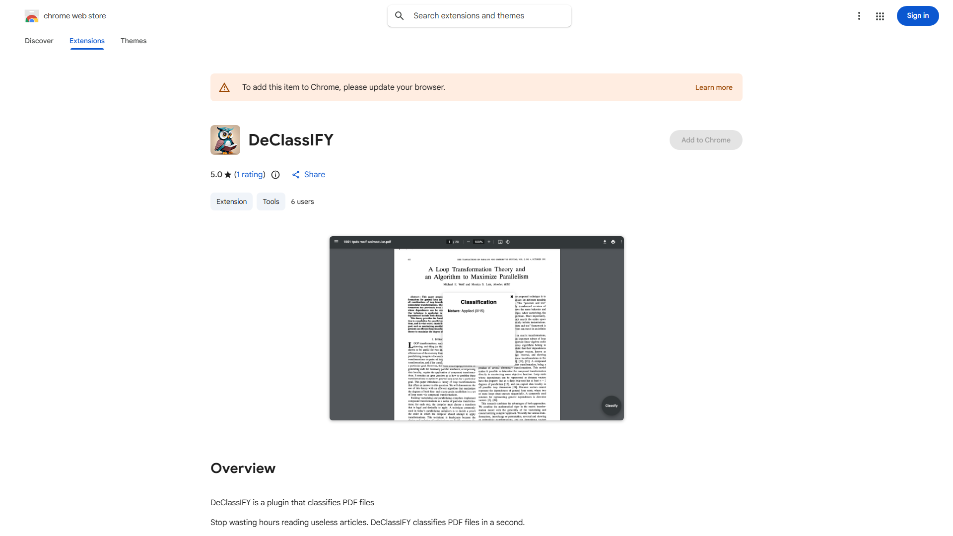 DeClassIFY