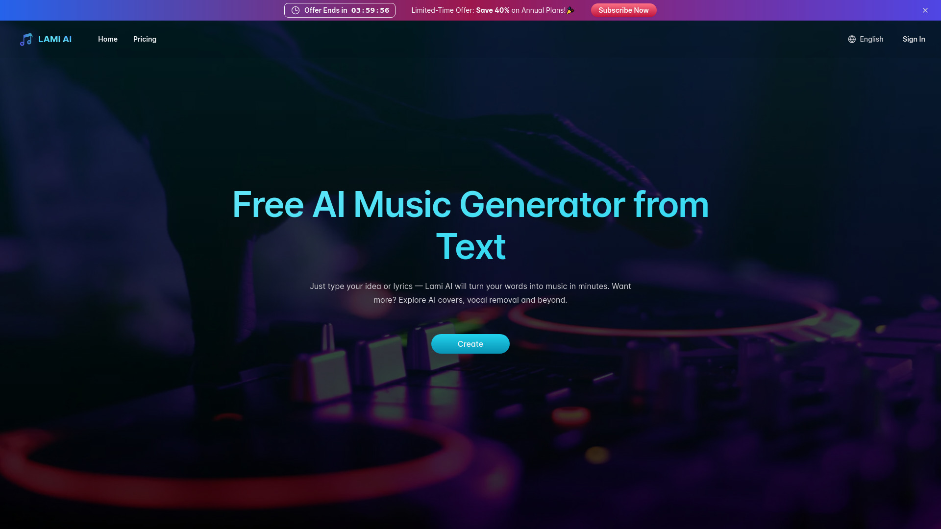 Lami.ai: Free AI Music Generator from Text