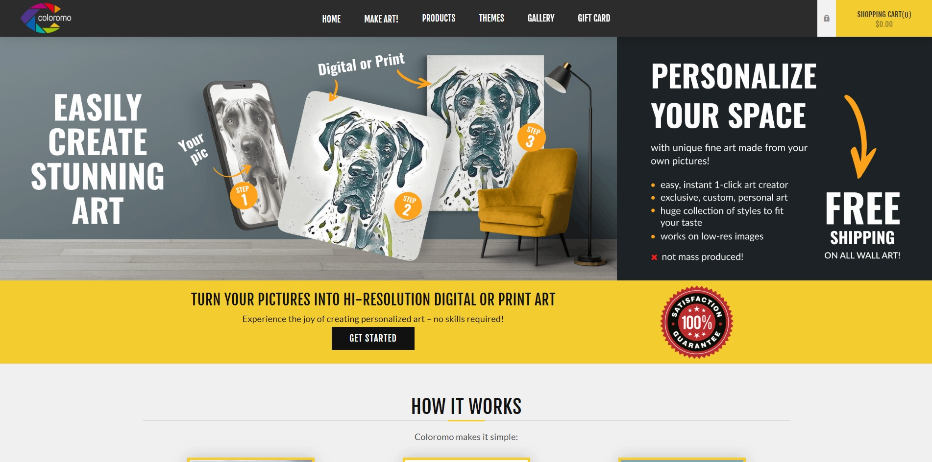 Coloromo AI Art Generator