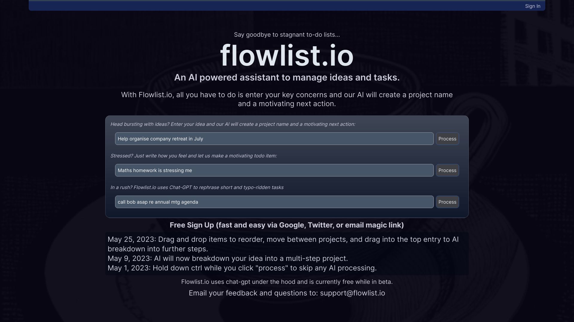 Flowlist