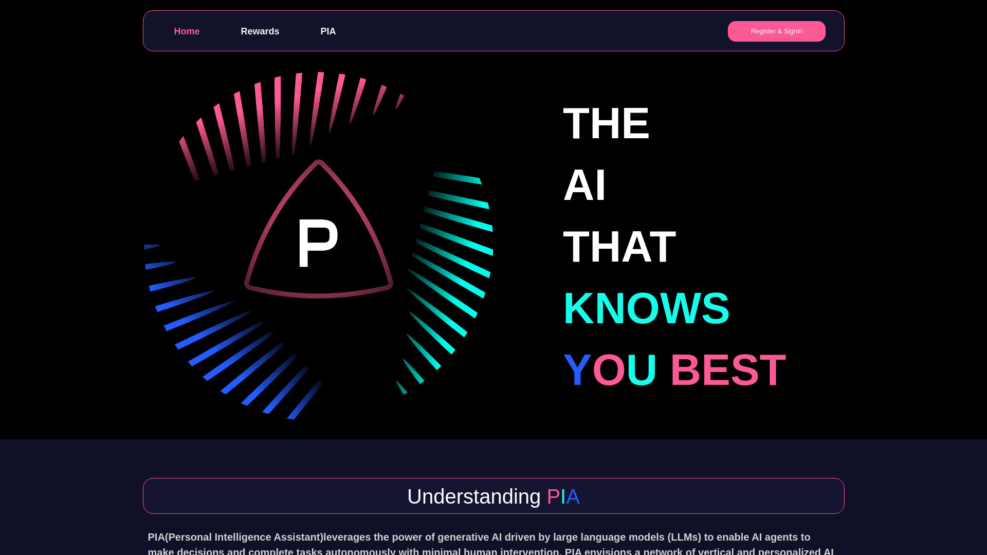 PIA (Personal Intelligence Assistant)