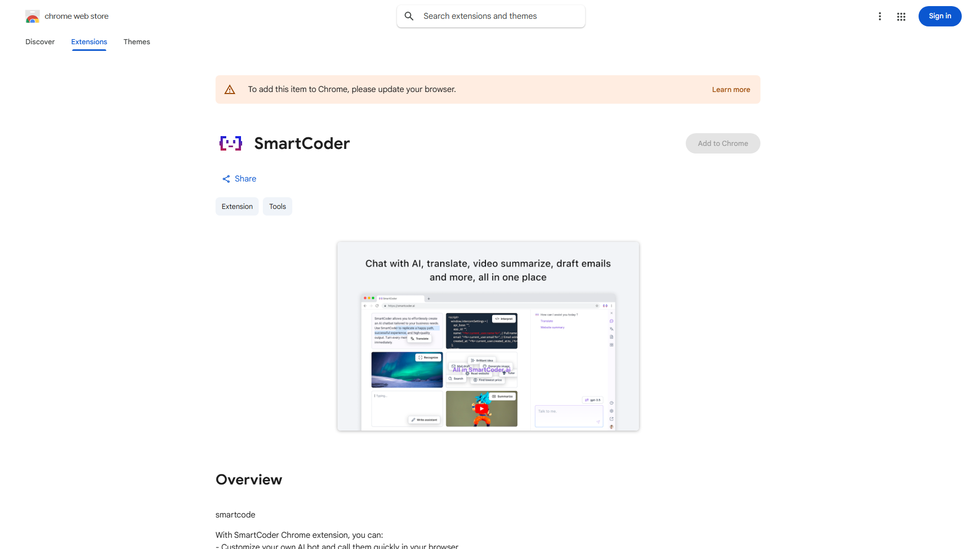 SmartCoder Chrome Extension
