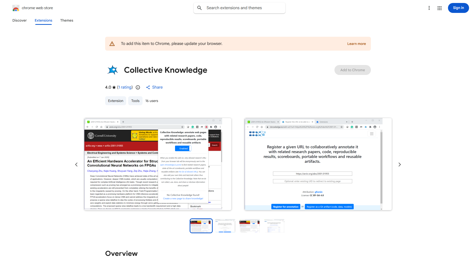 cKnowledge Browser Extension