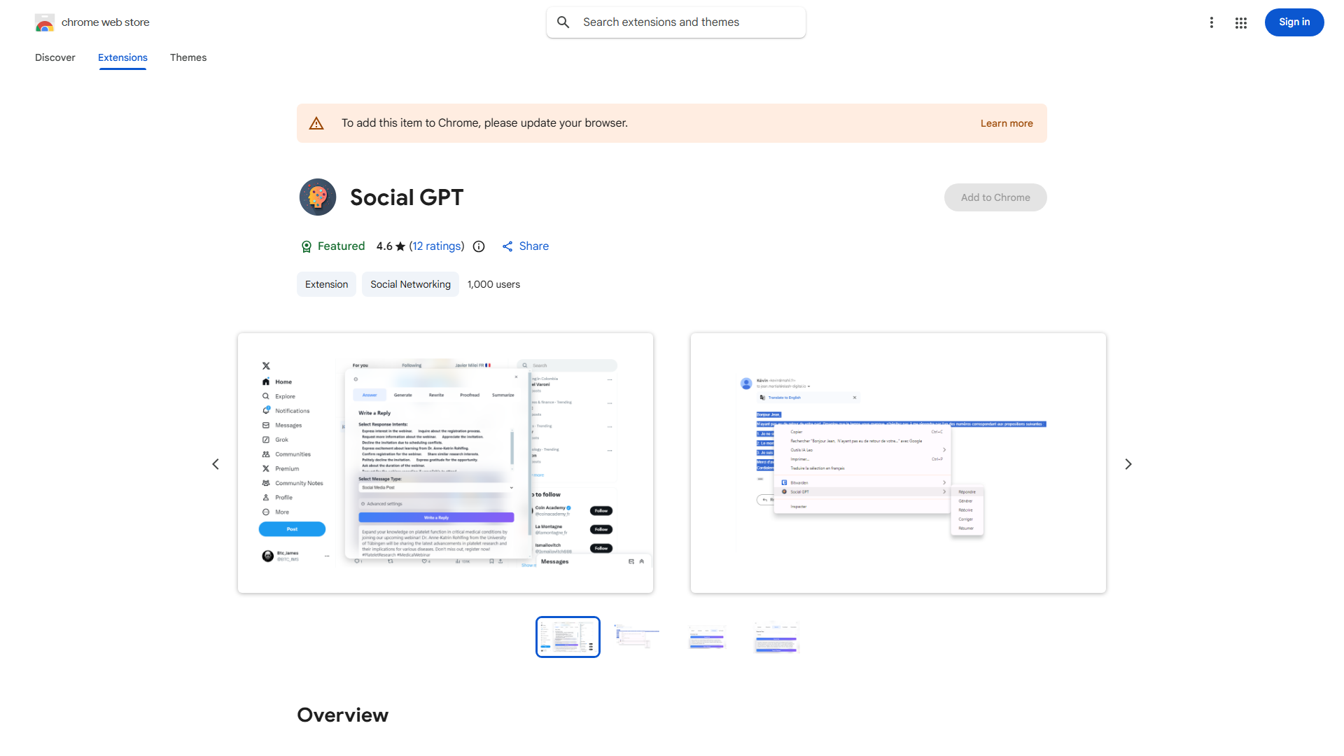 Social GPT Chrome Extension