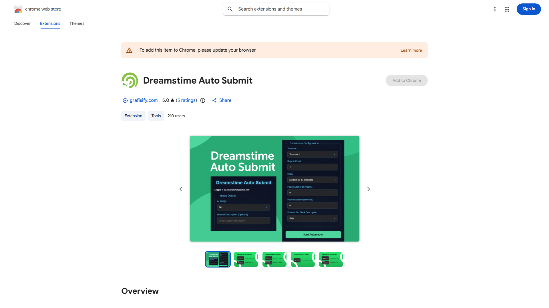 Demo Dreamstime Auto Submit for AI Image Stock