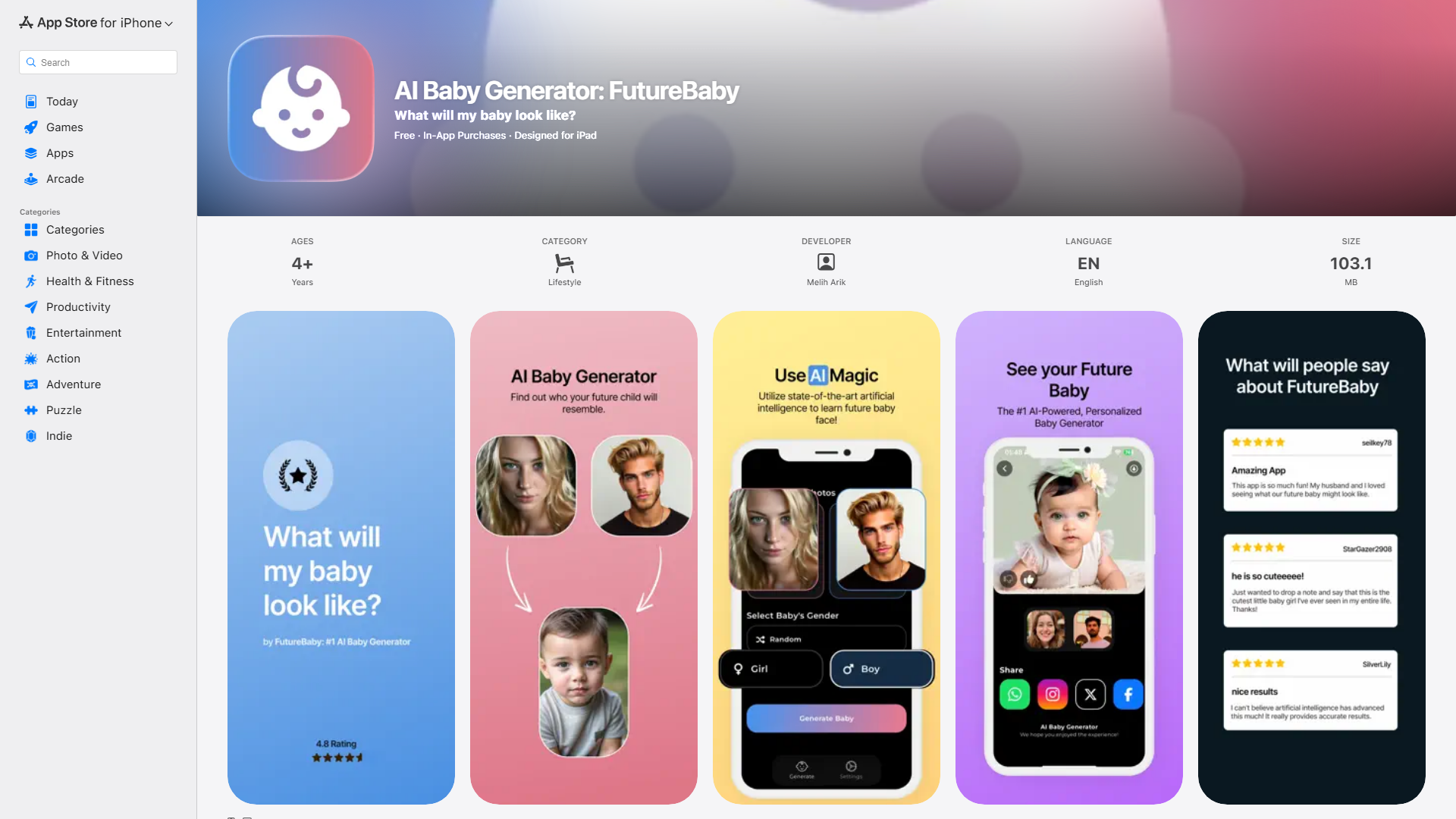 AI Baby Generator: FutureBaby