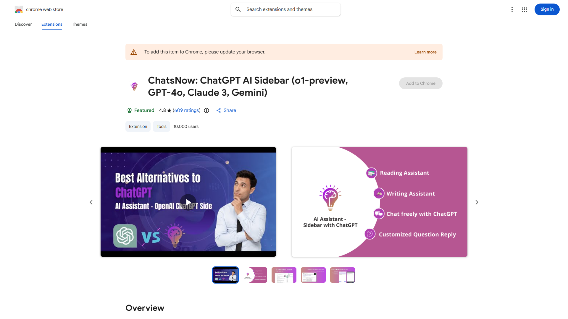 ChatsNow: OpenAI ChatGPT SideBar