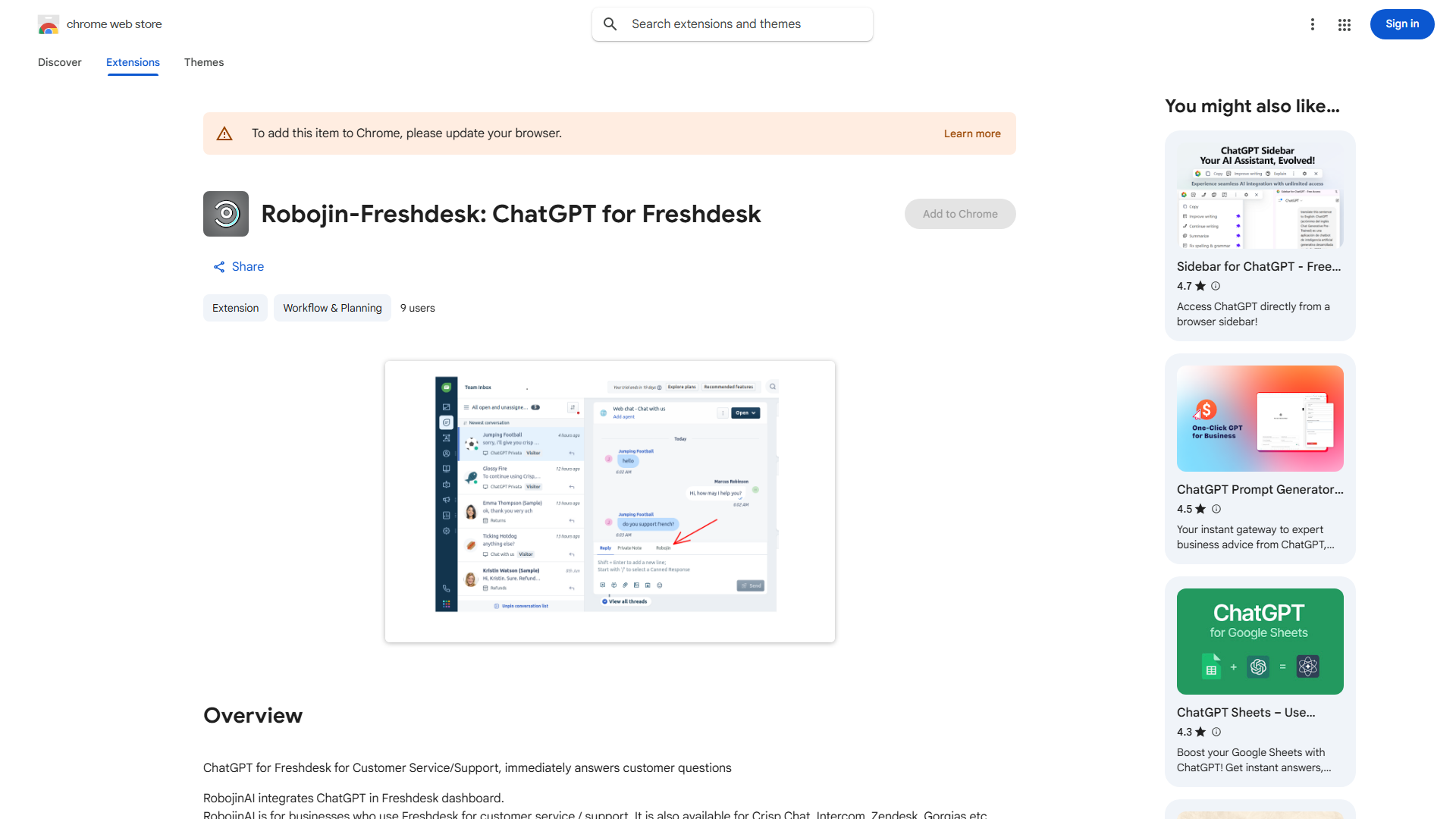 ChatGPT for Freshdesk