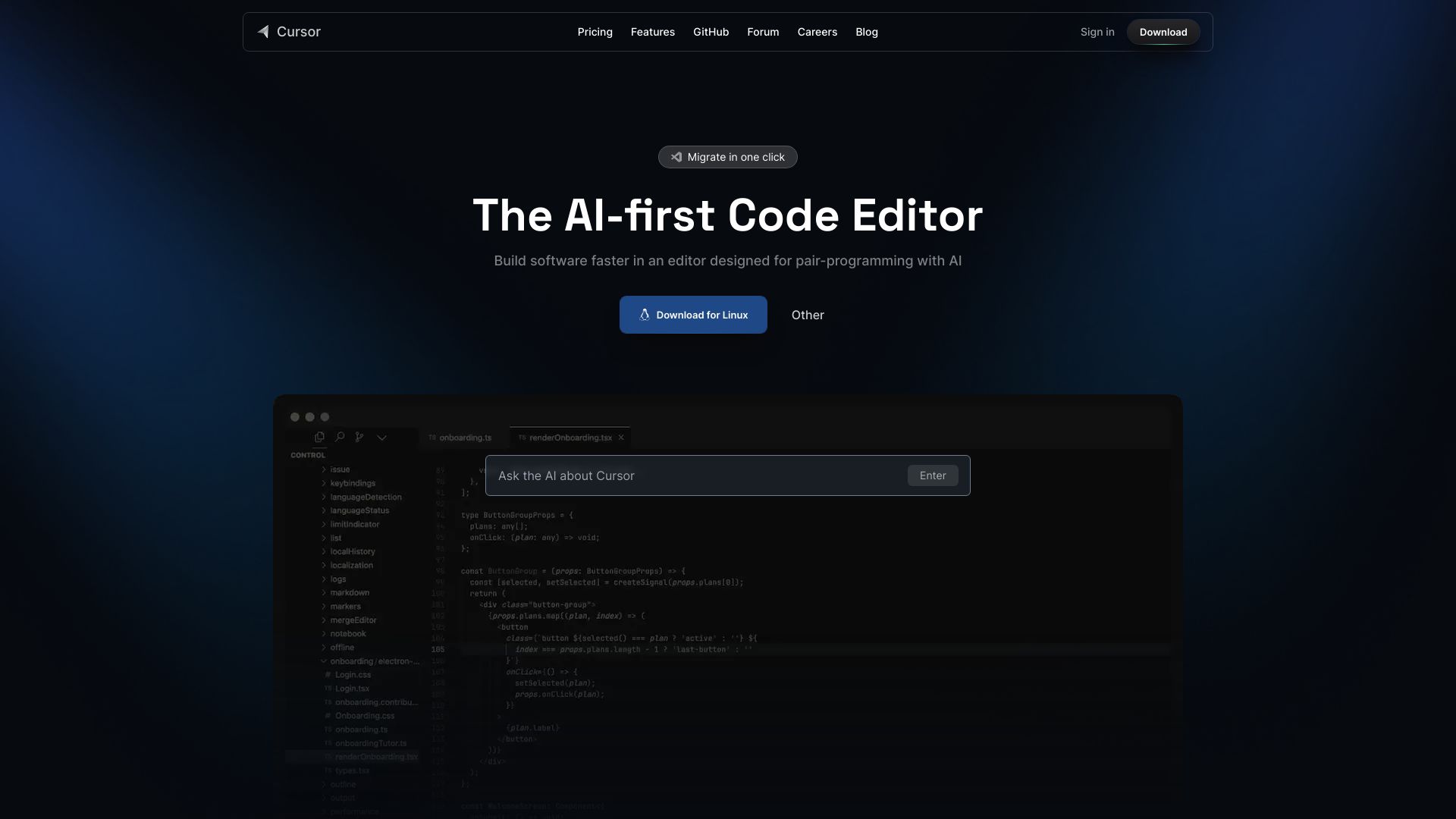 Cursor - The AI Code Editor