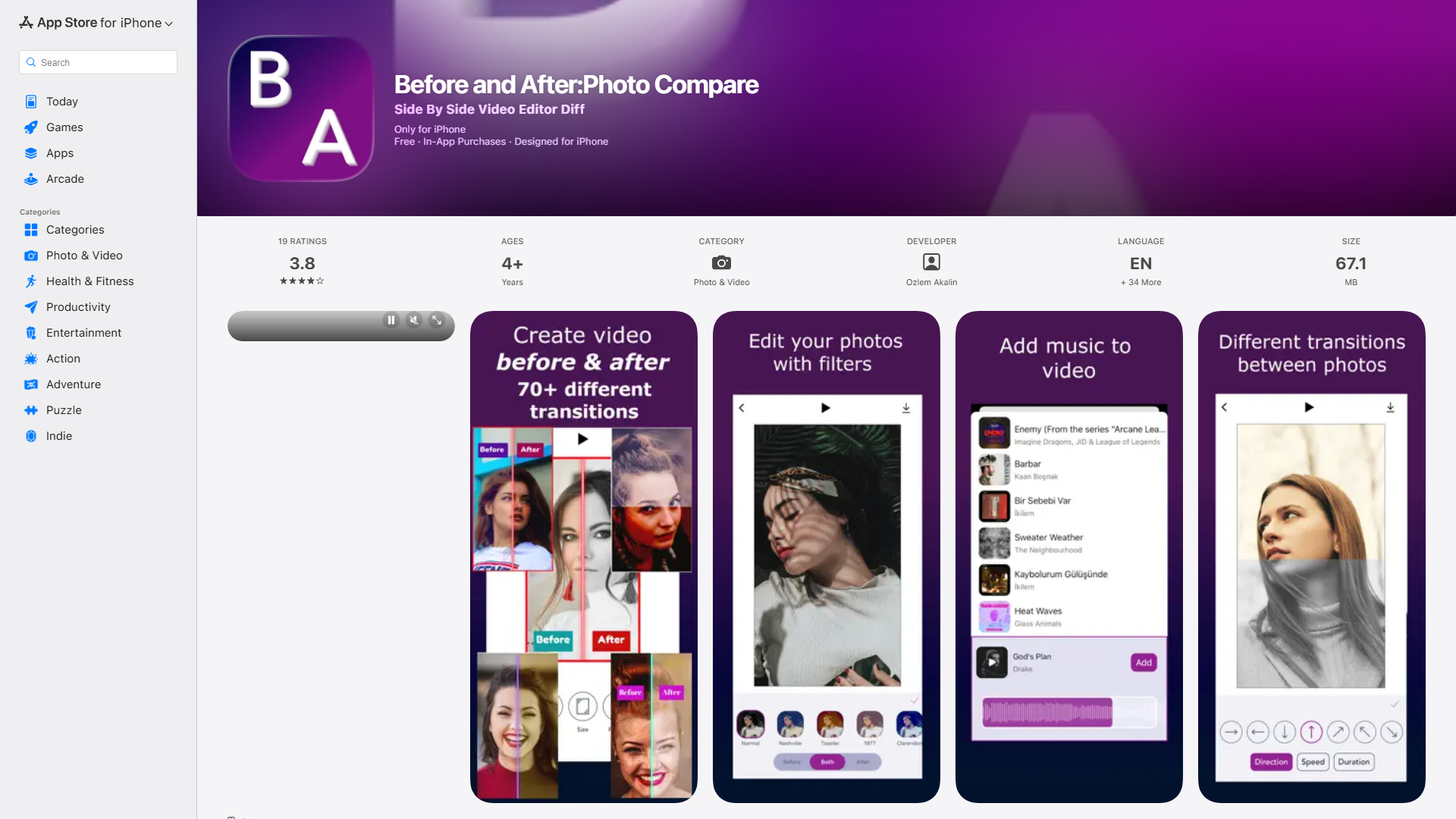 Before and After: Photo Compare