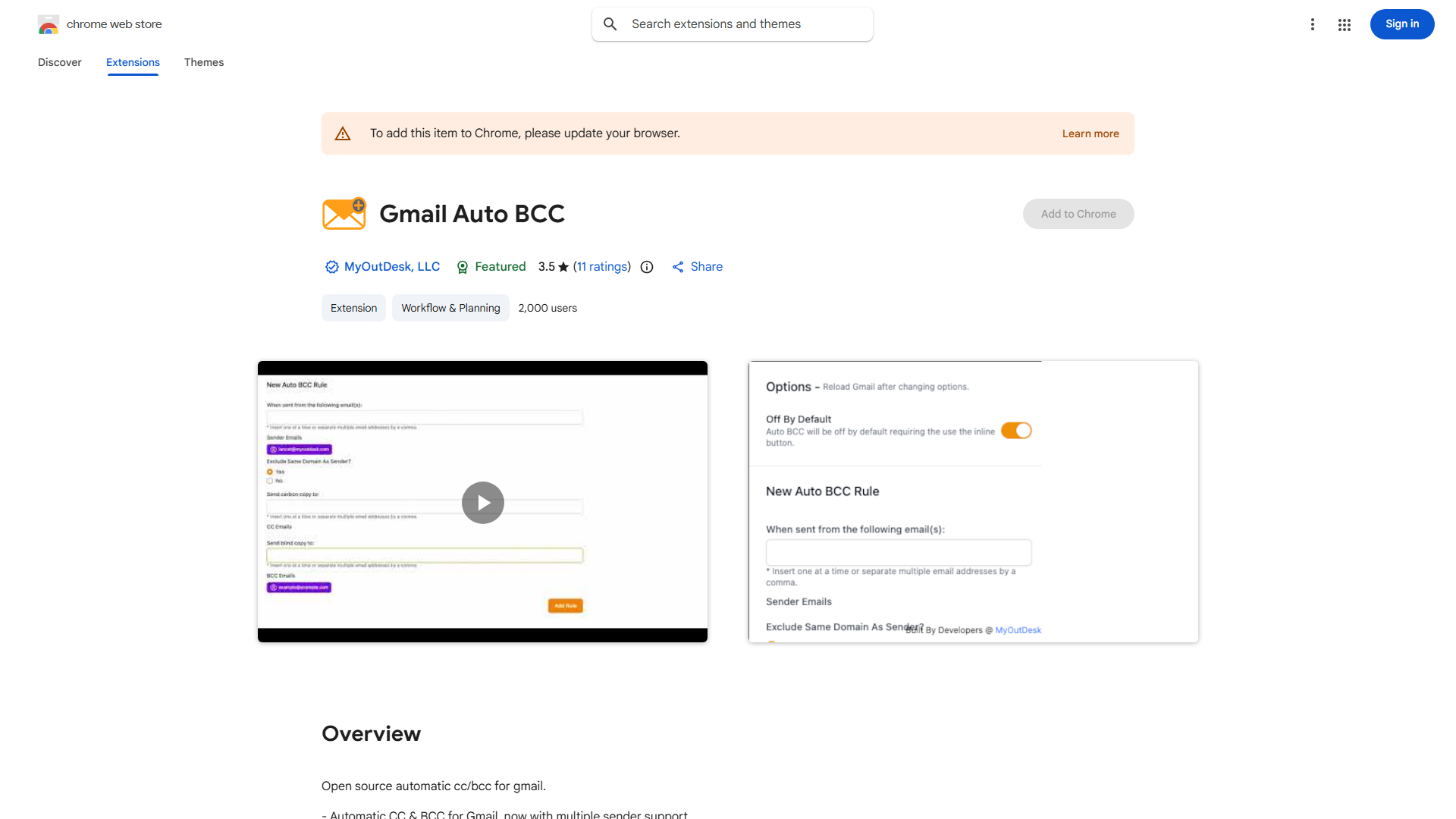 Automatic CC & BCC for Gmail