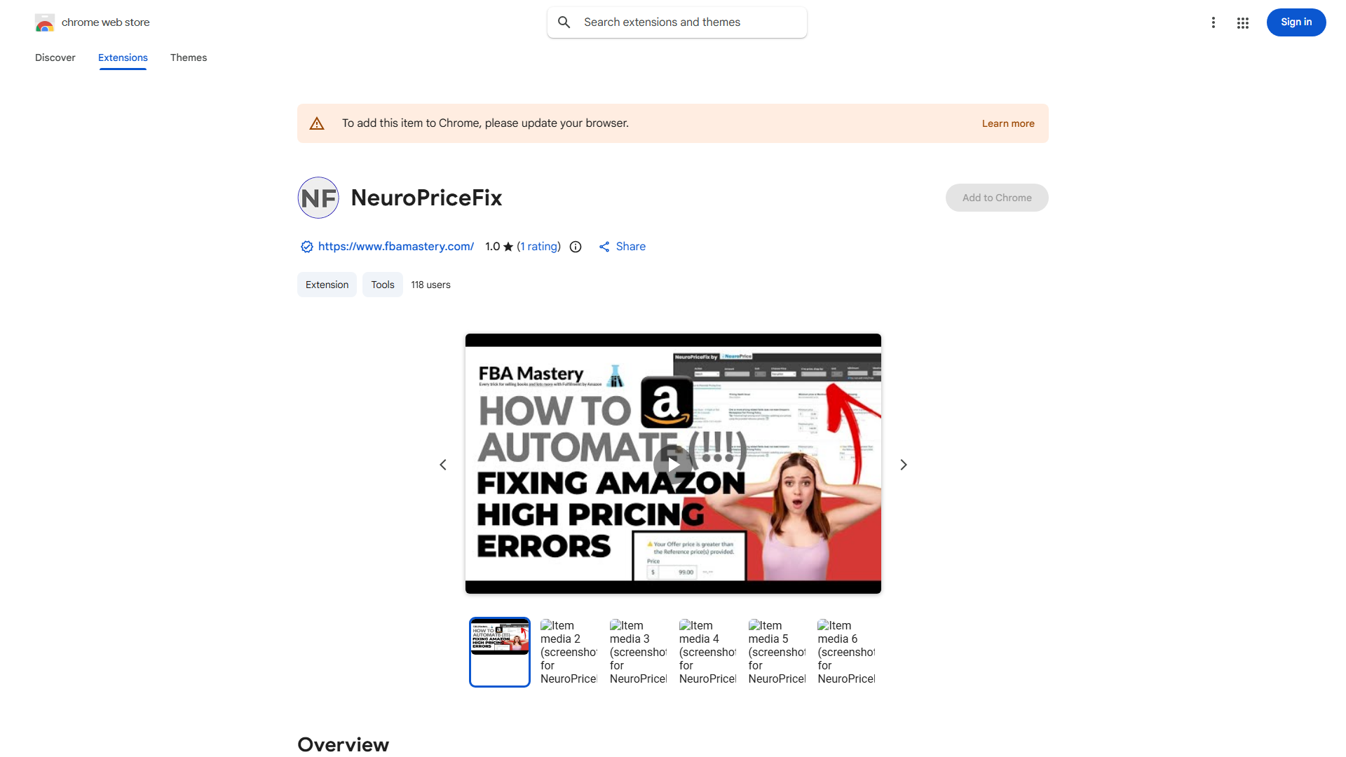 NeuroPriceFix