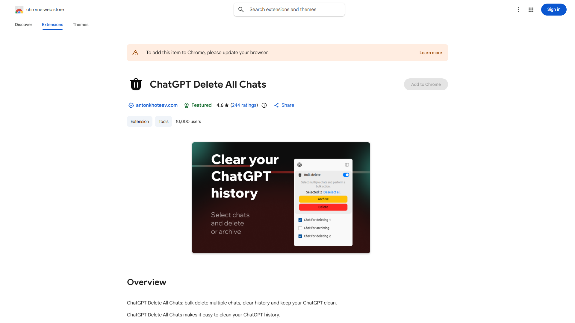 ChatGPT Delete All Chats