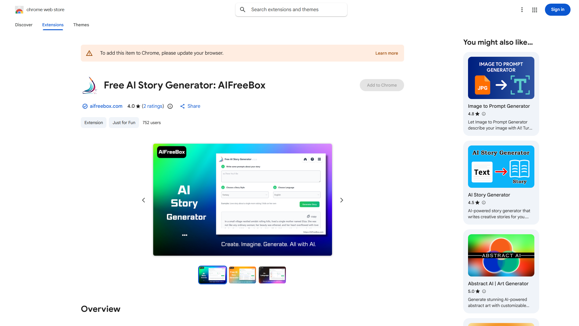 Free AI Story Generator