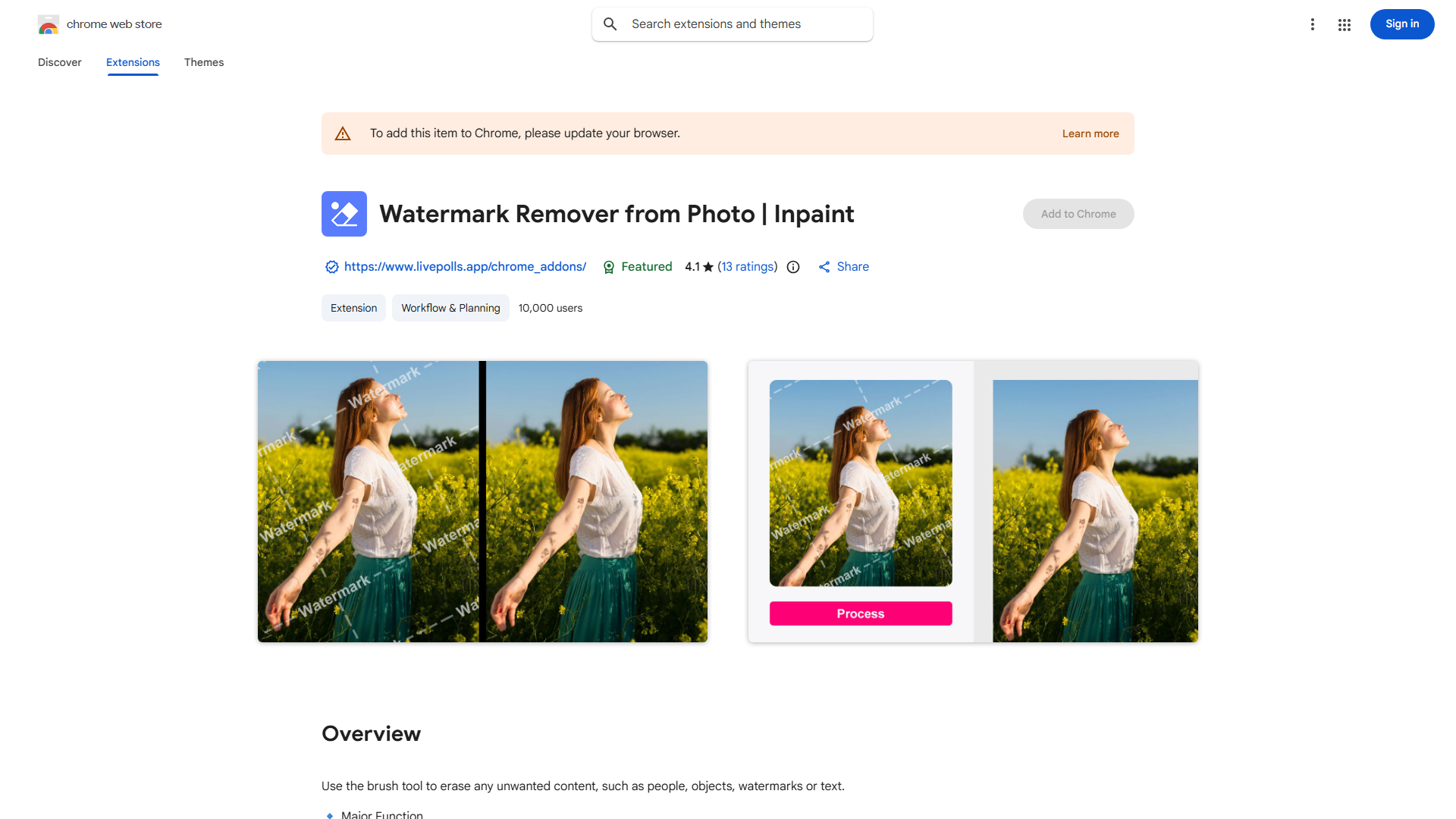 Watermark Remover from Photo | Inpaint