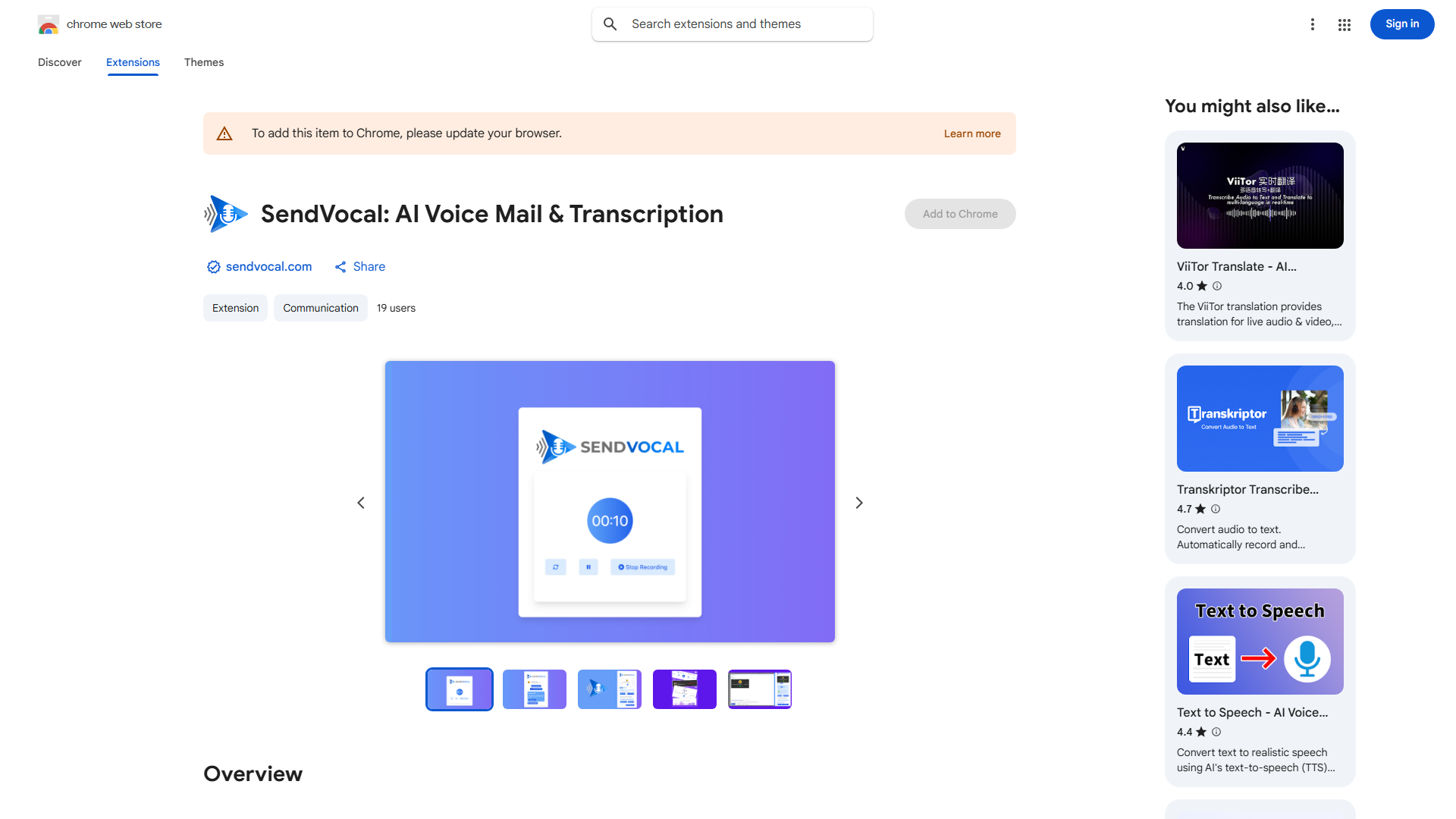 Record and send voice messages with instant AI transcription