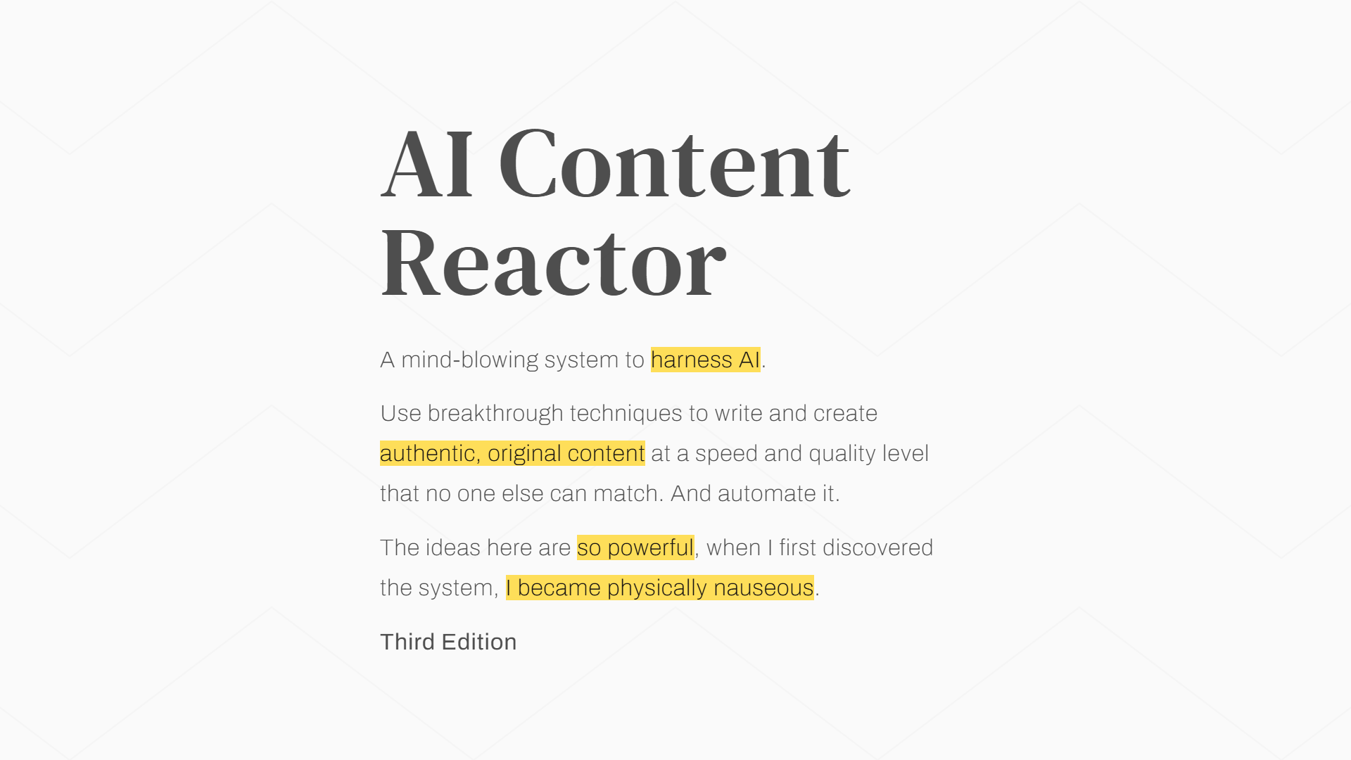 AI Content Reactor