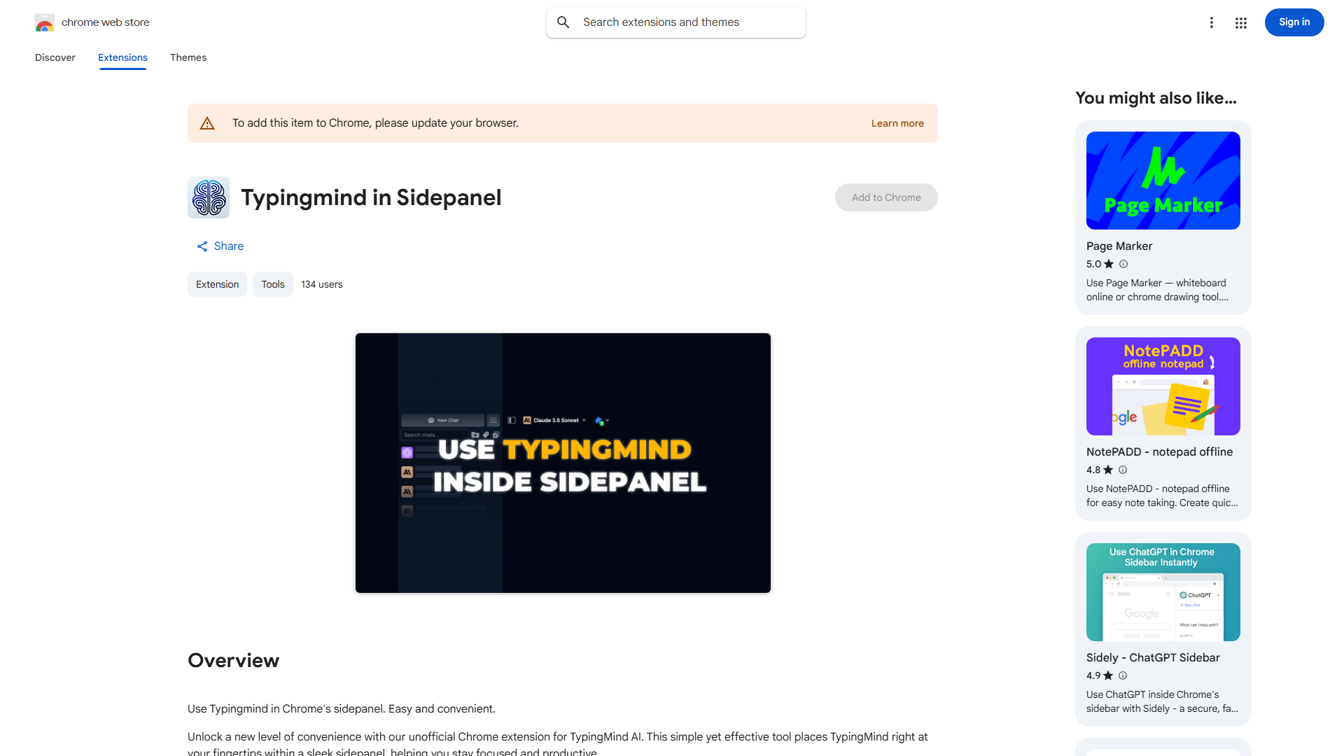 TypingMind Chrome Extension