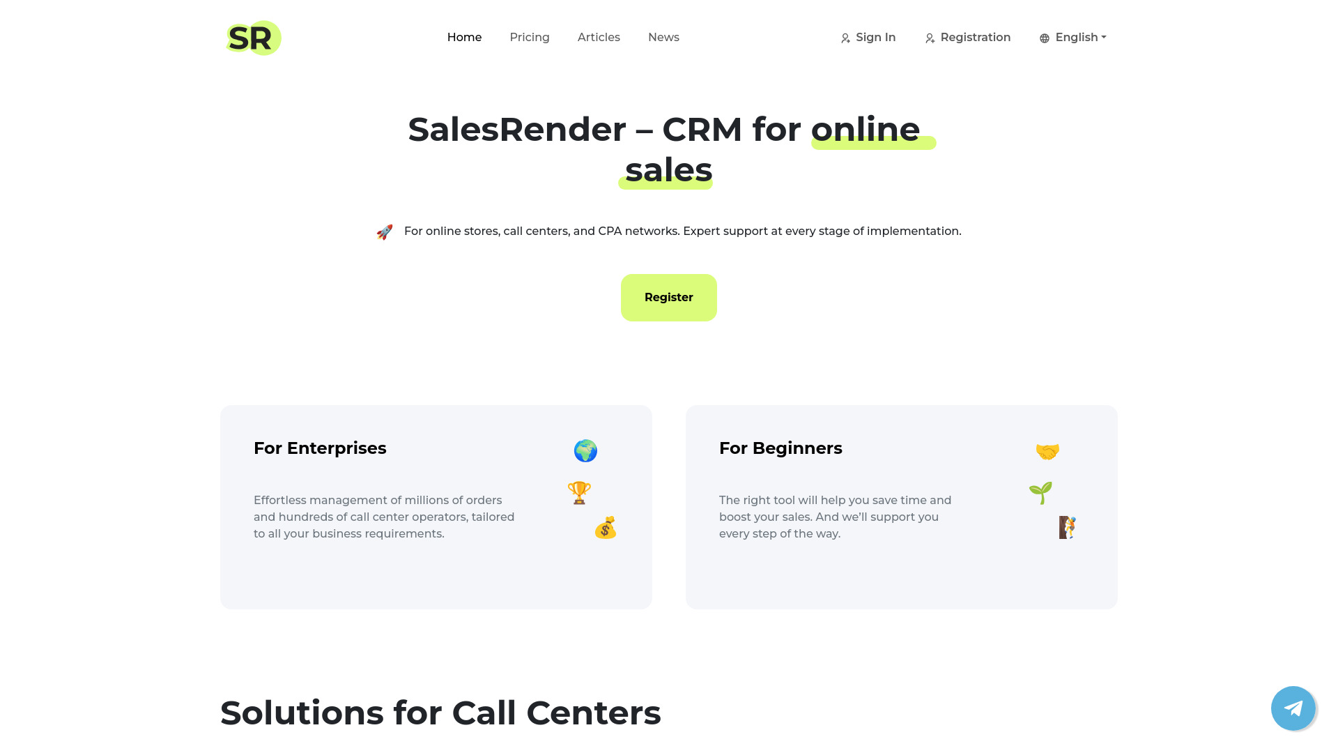SalesRender CRM