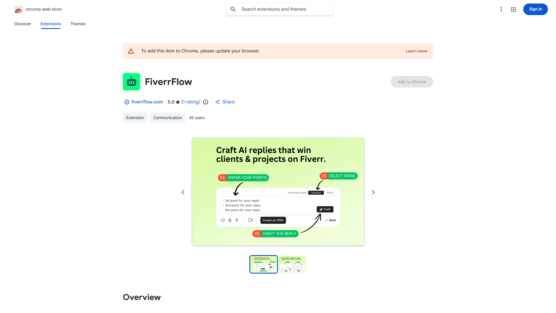 Fiverr AI Reply Generator