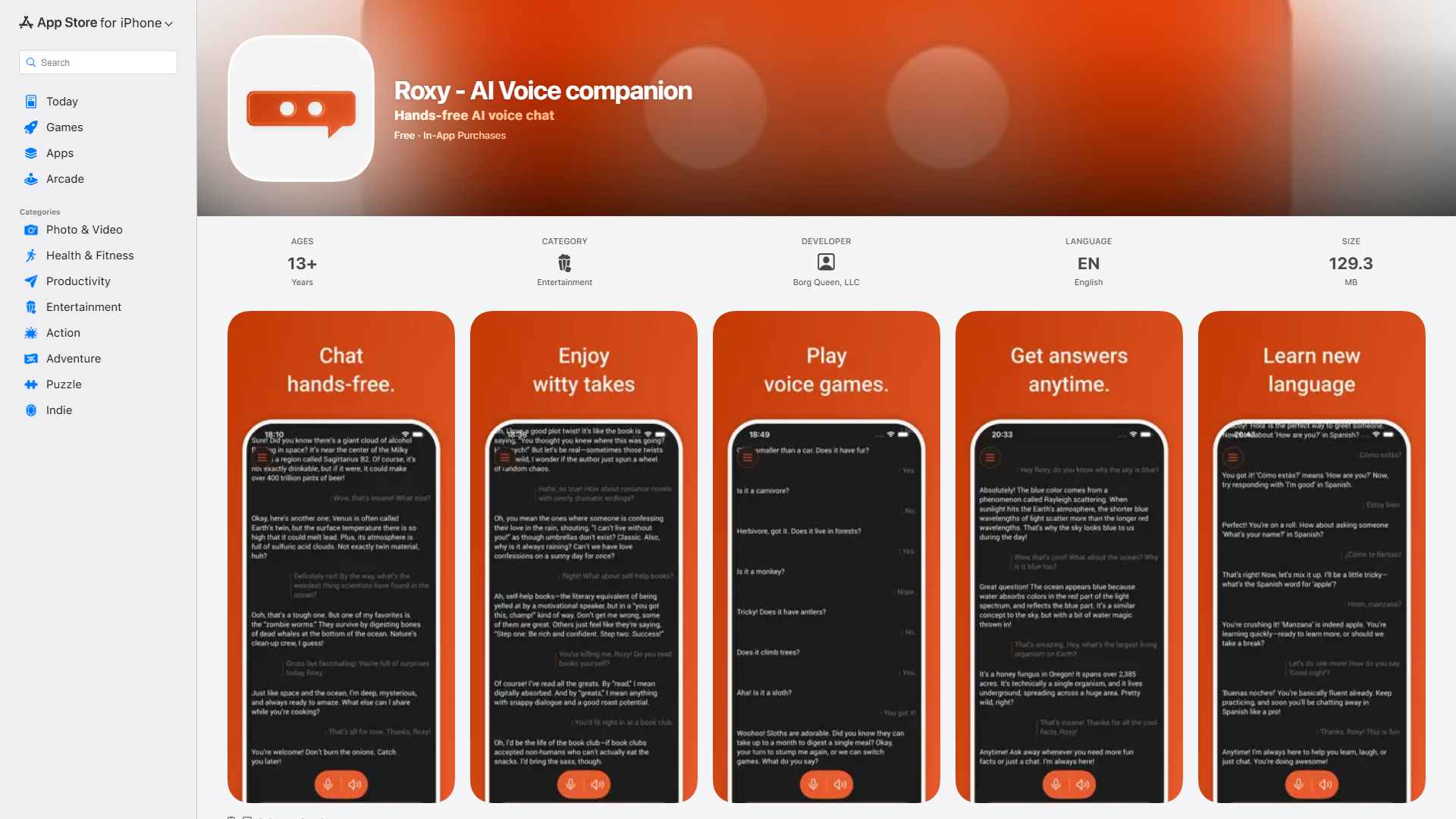 Roxy - AI Voice companion