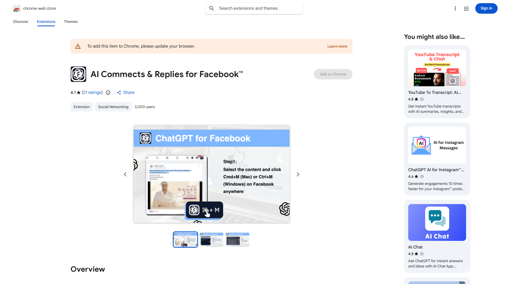 Facebook™ AI Comment Generator