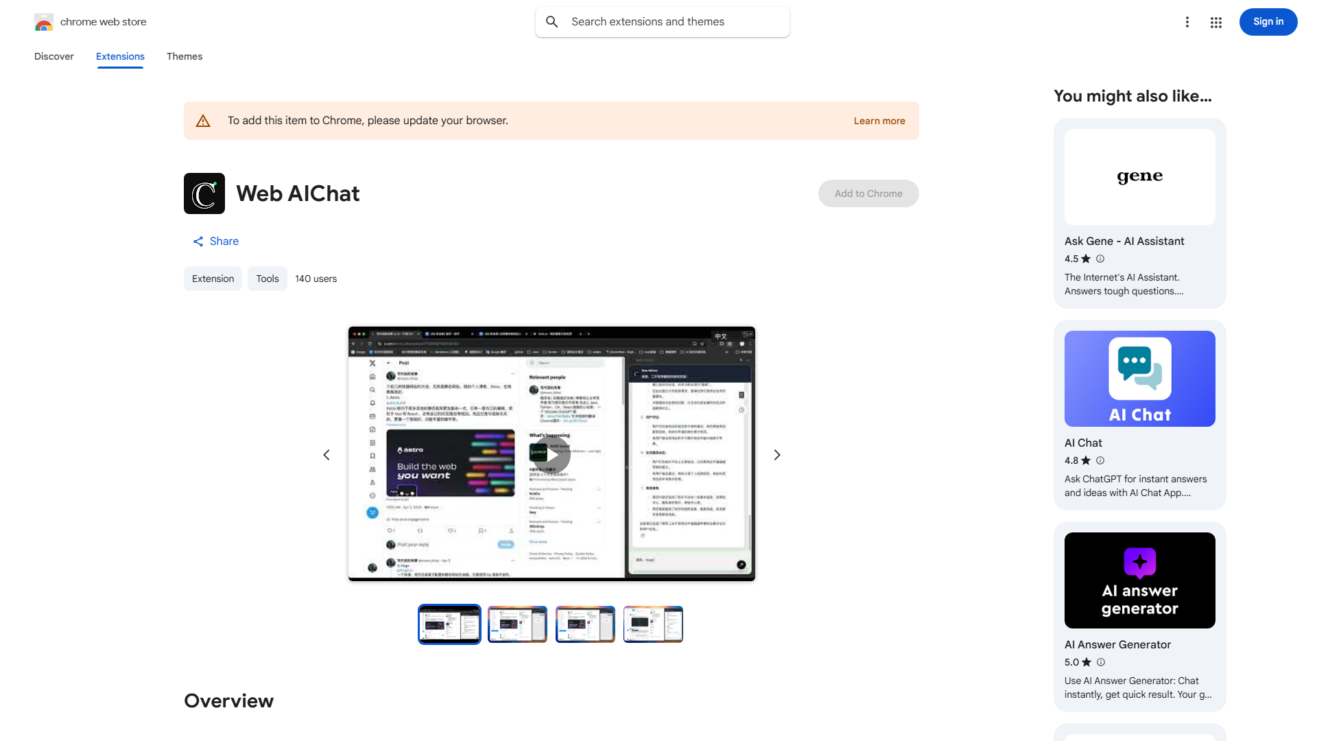 Web browsing assistant