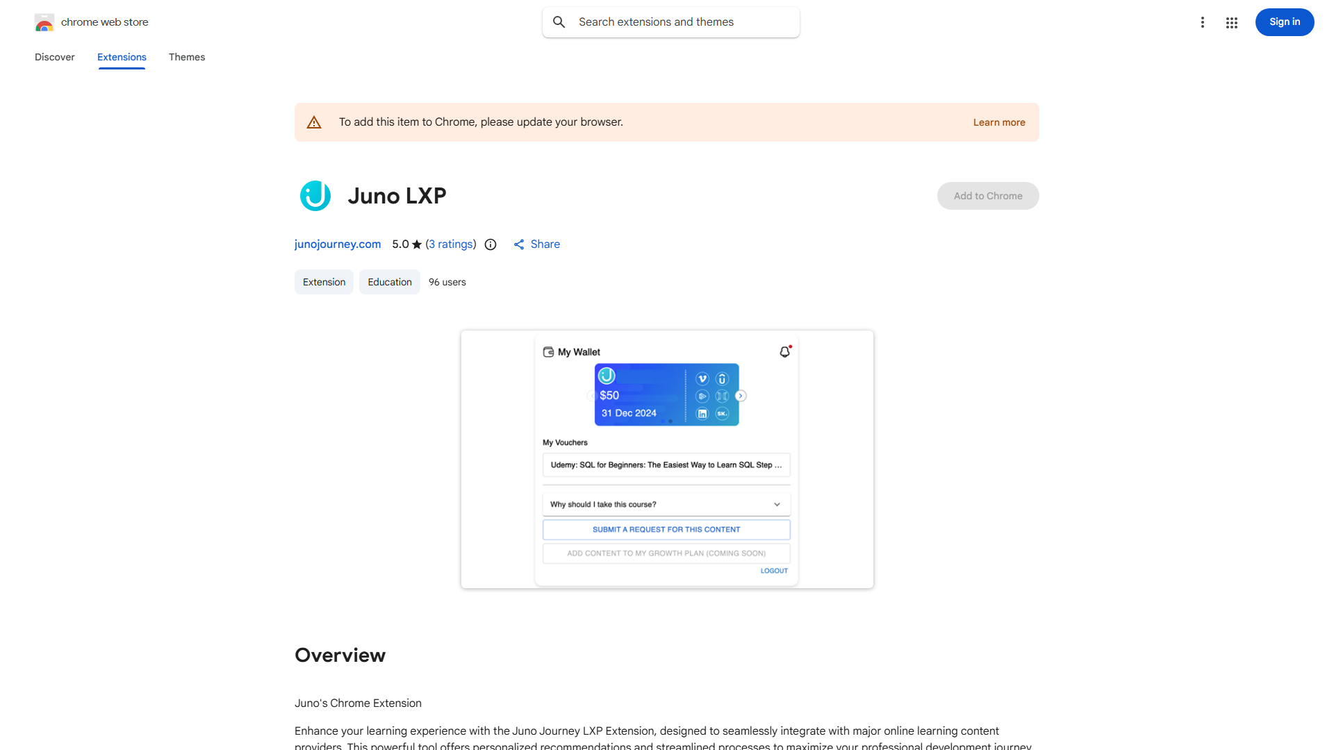 Juno Journey LXP Extension
