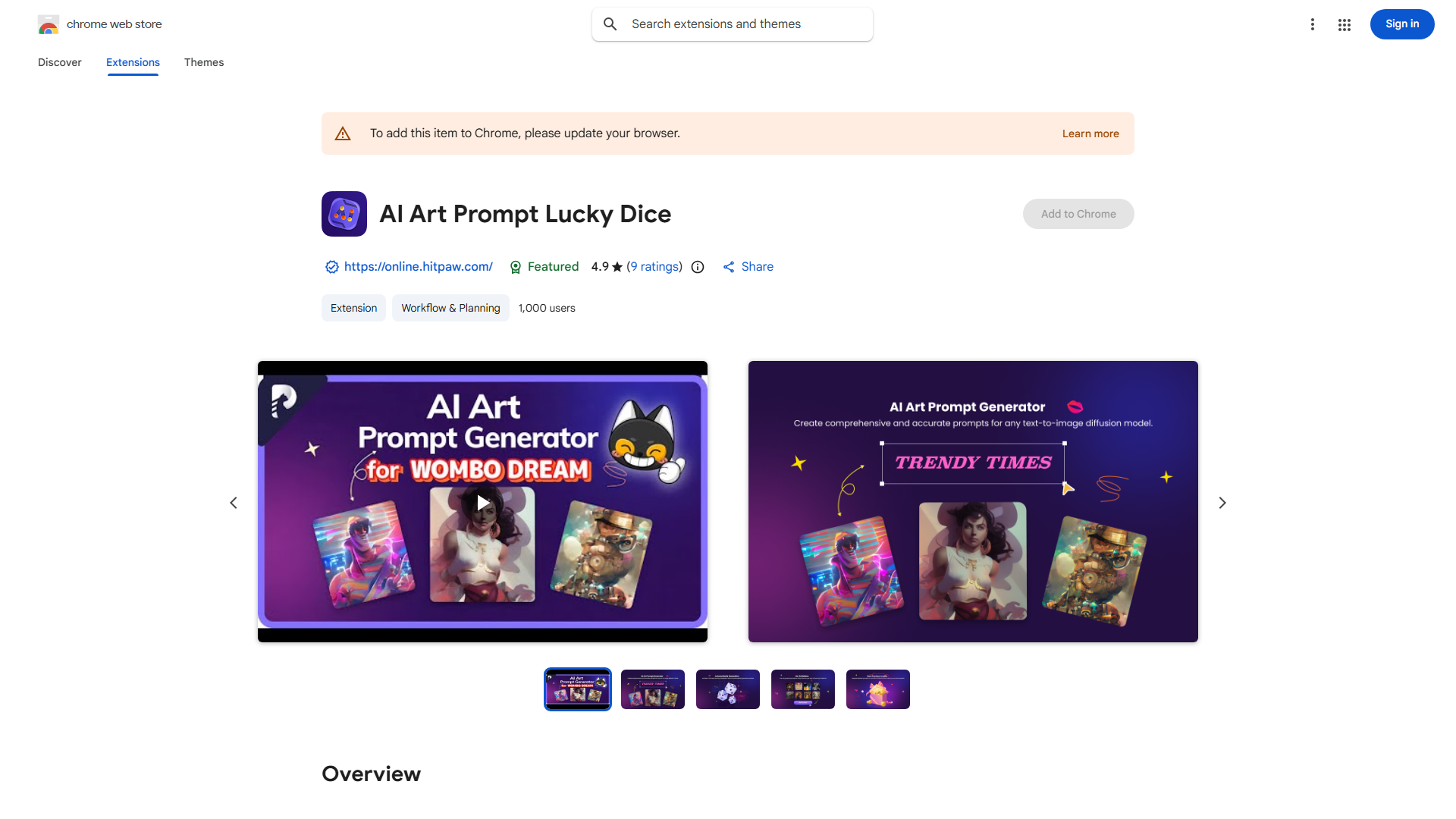 AI Art Prompt Lucky Dice