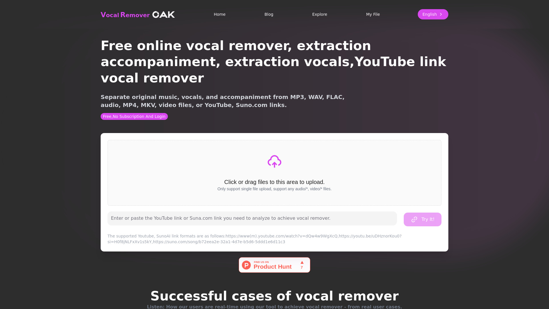 Vocal Remover Oak