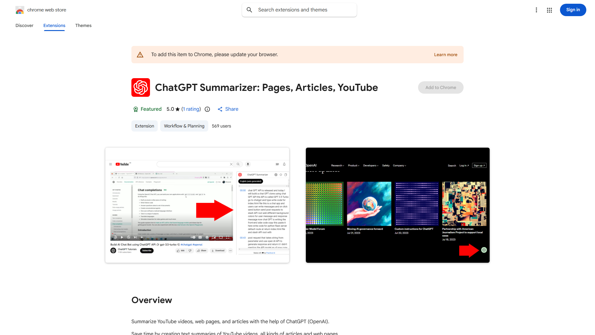 YouTube Video Summarizer