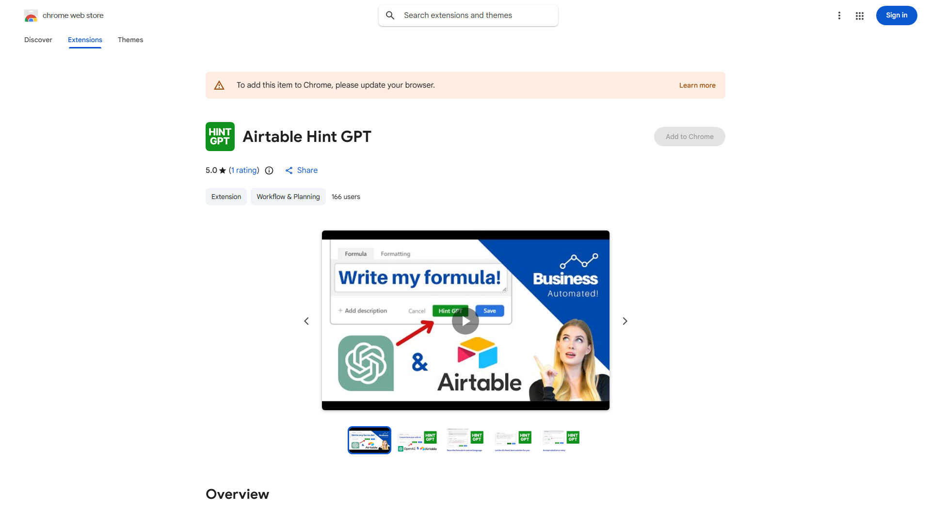 Airtable Hint GPT Chrome Extension