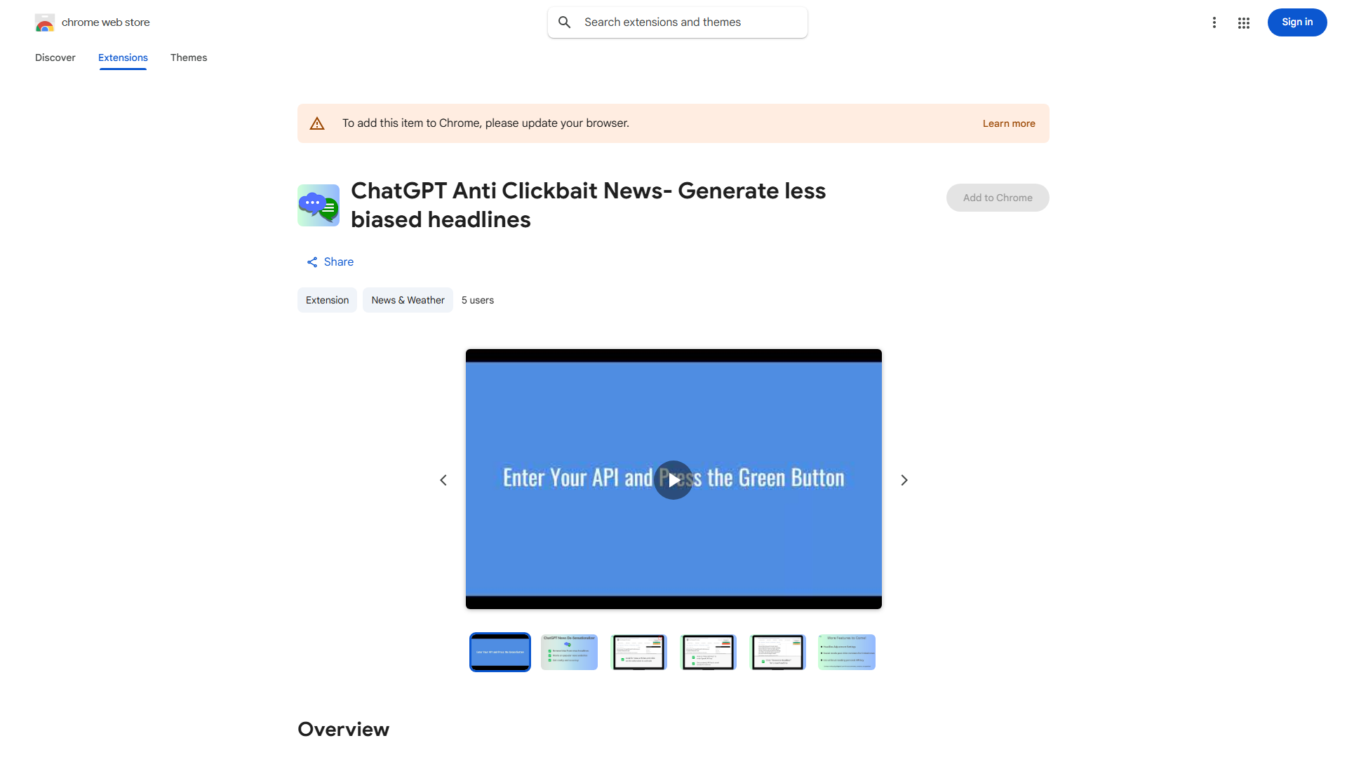 ChatGPT News De-Sensationalizer