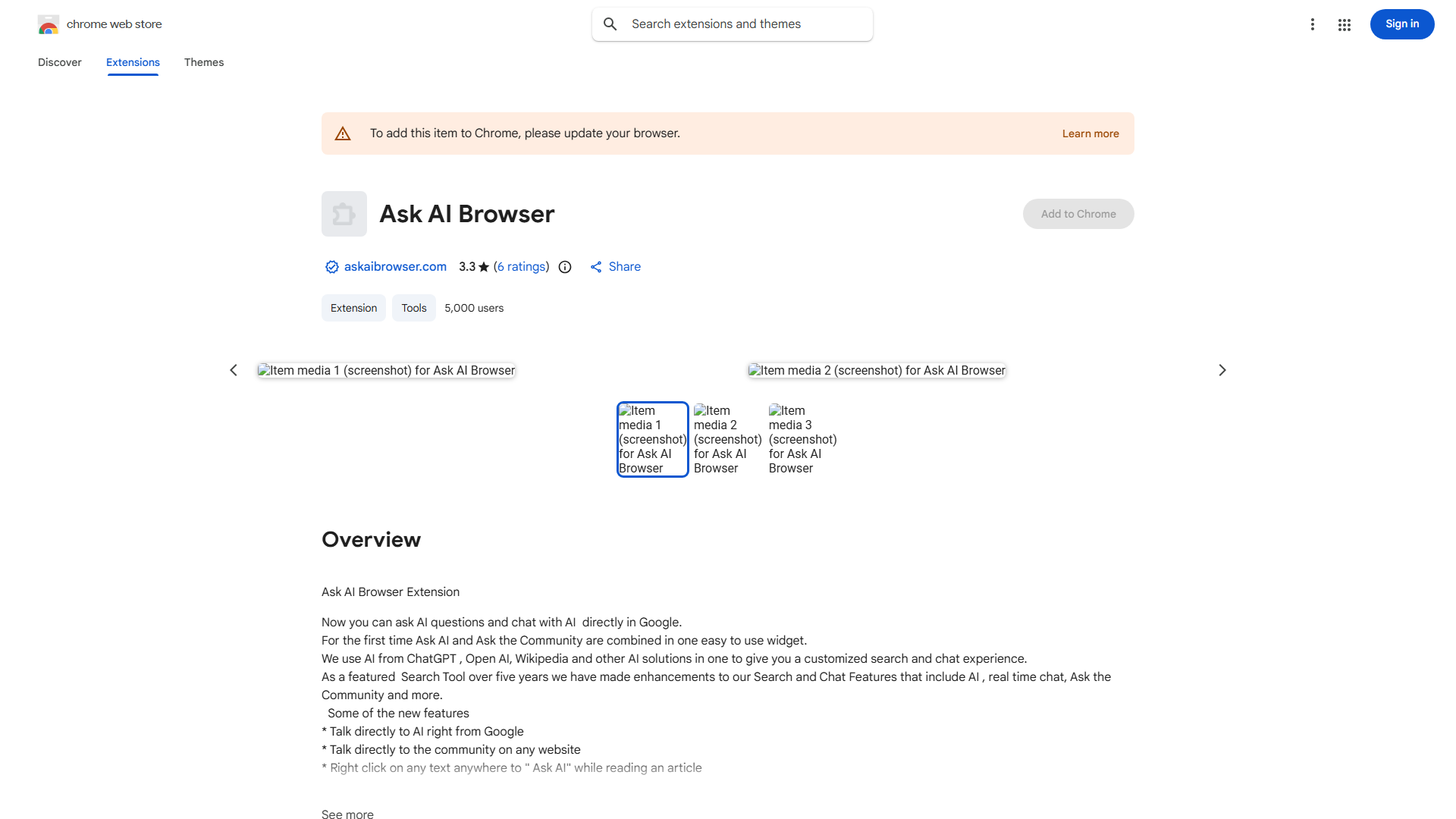 Google AI Search and Chat