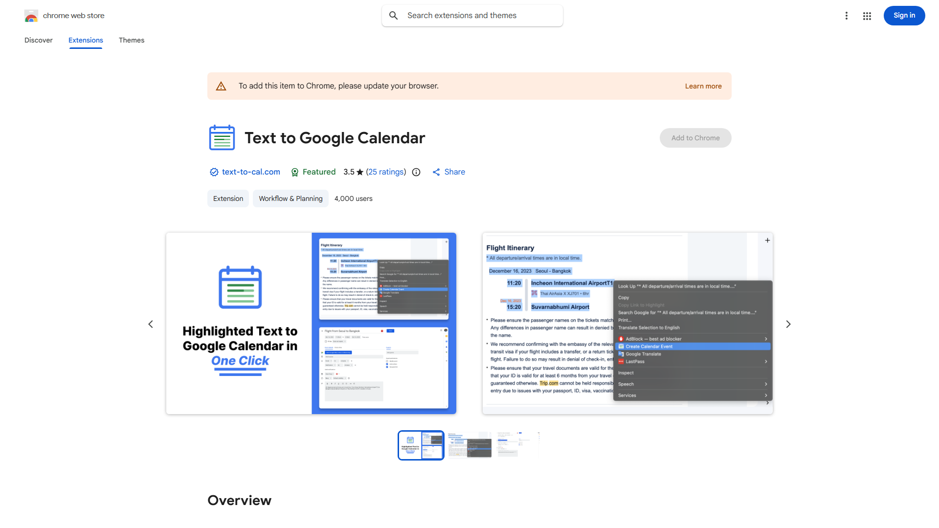 Text to Google Calendar