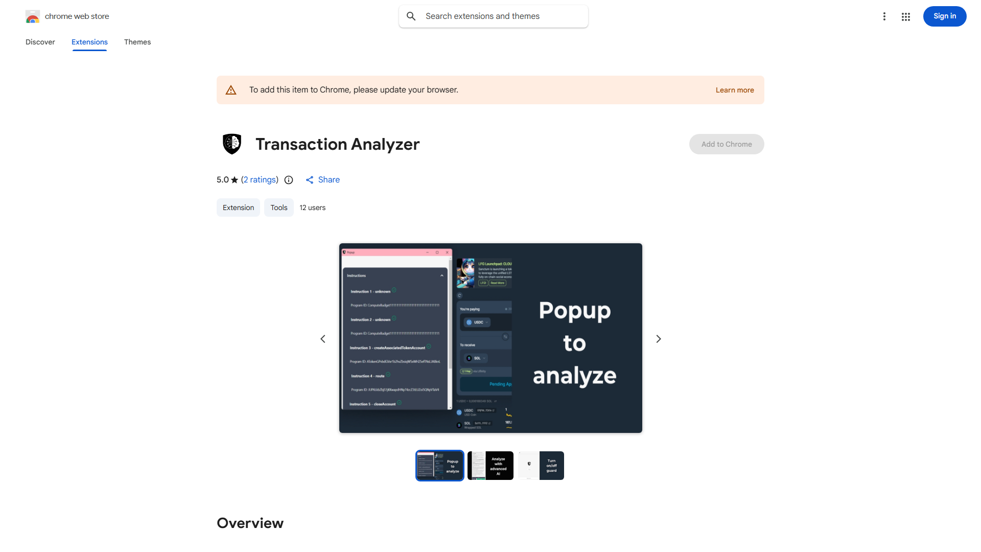 Solana Transaction Analyzer with AI