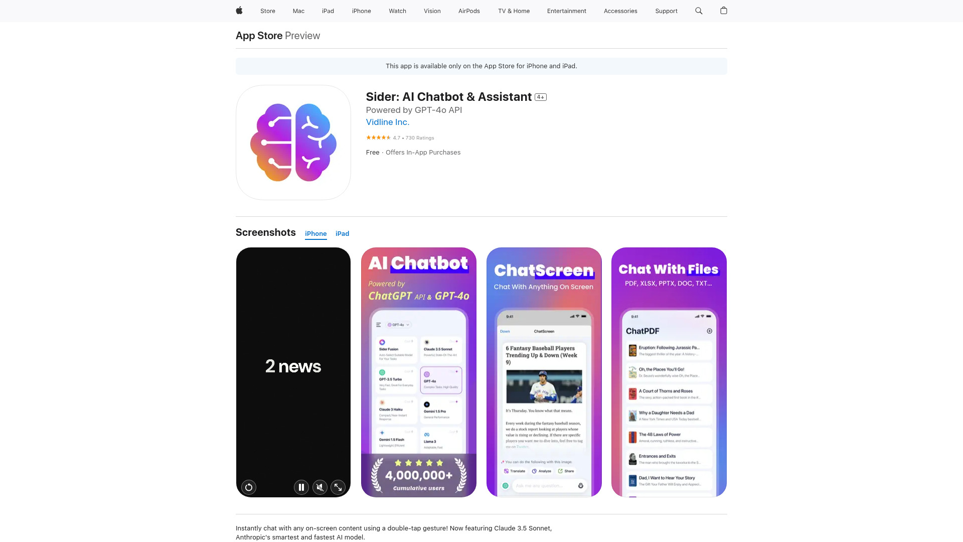 Sider: AI Chatbot & Assistant