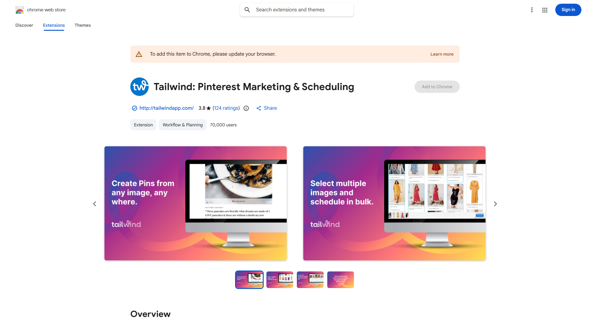 Tailwind AI Chrome Extension