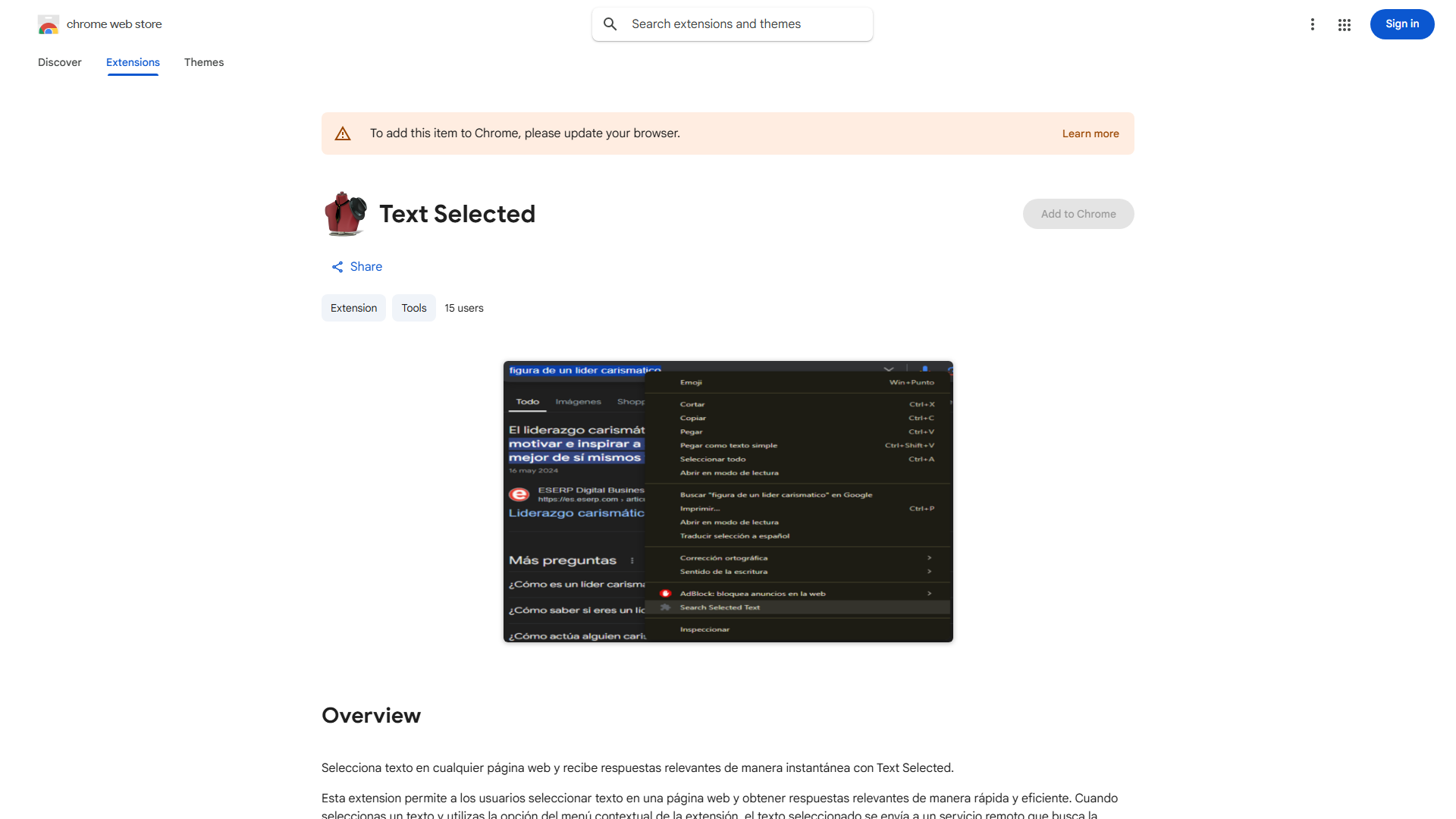 Text Selection Extension