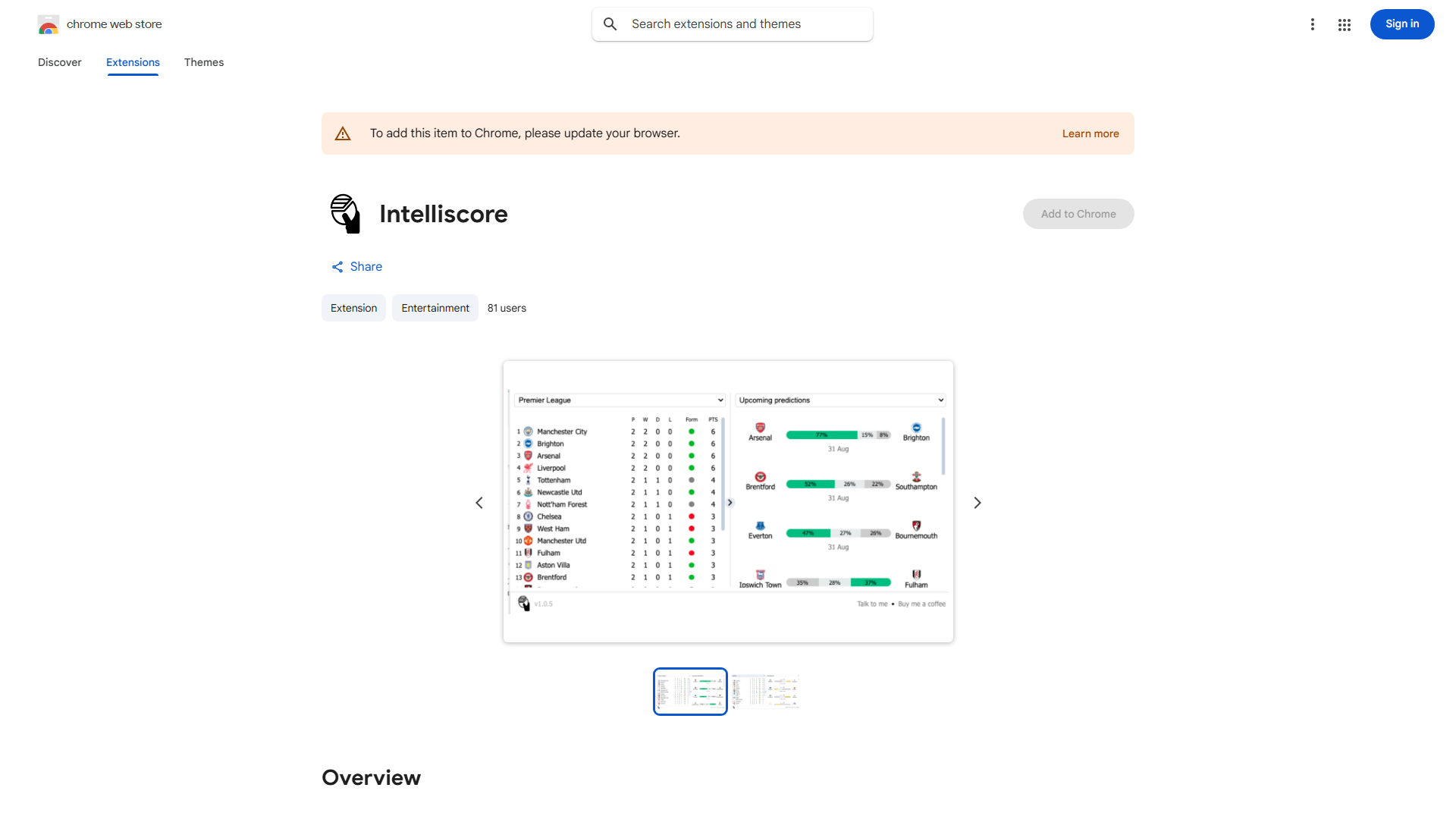 Sports Match Prediction Extension