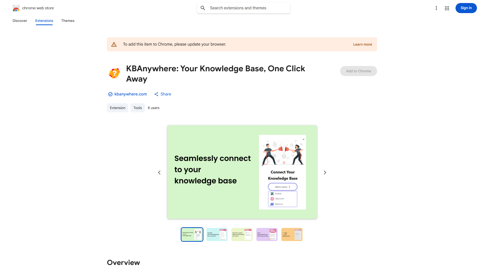 Knowledge Base Chrome Extension