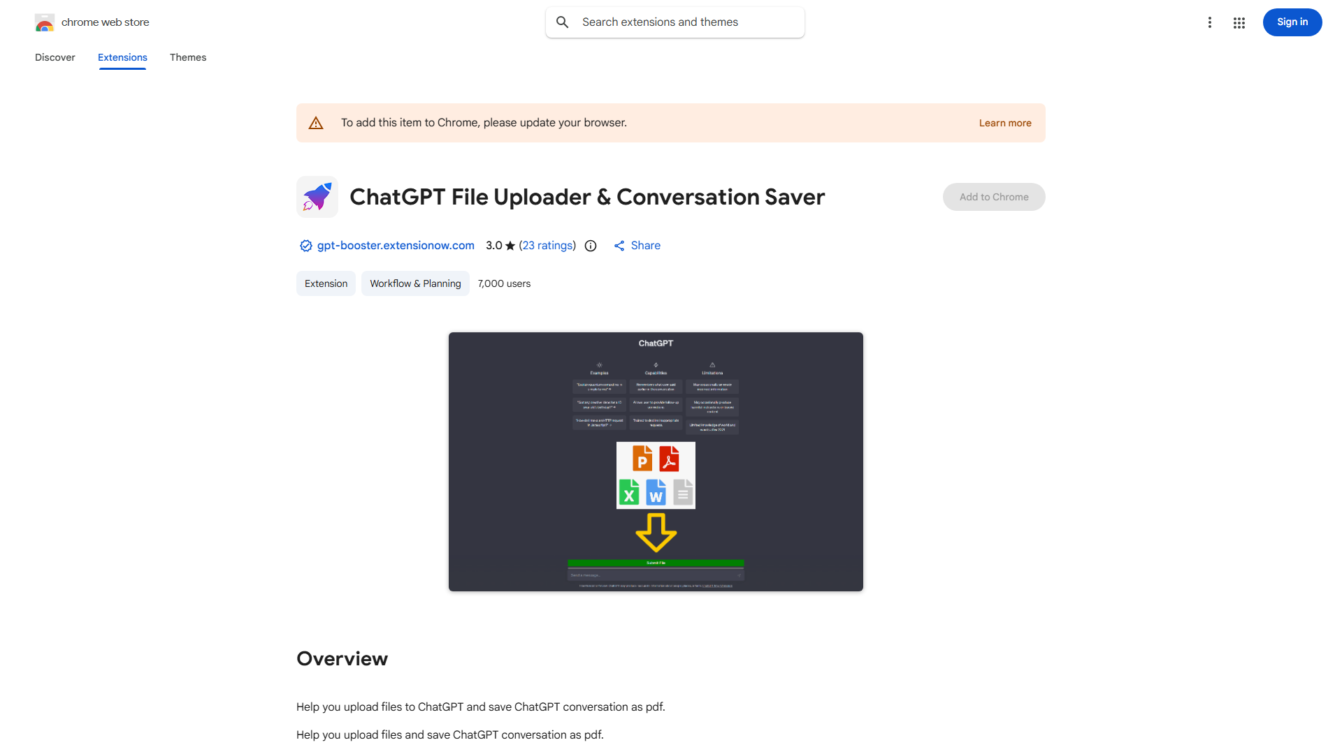 ChatGPT File Upload Tool