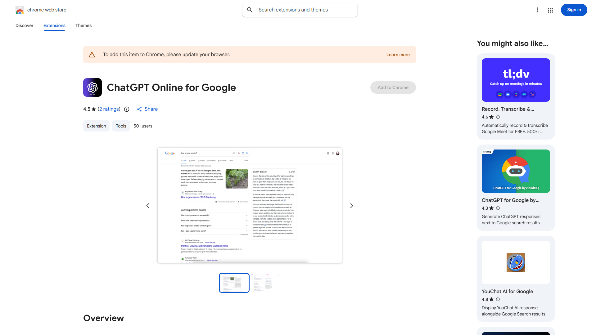 ChatGPT Online for Google