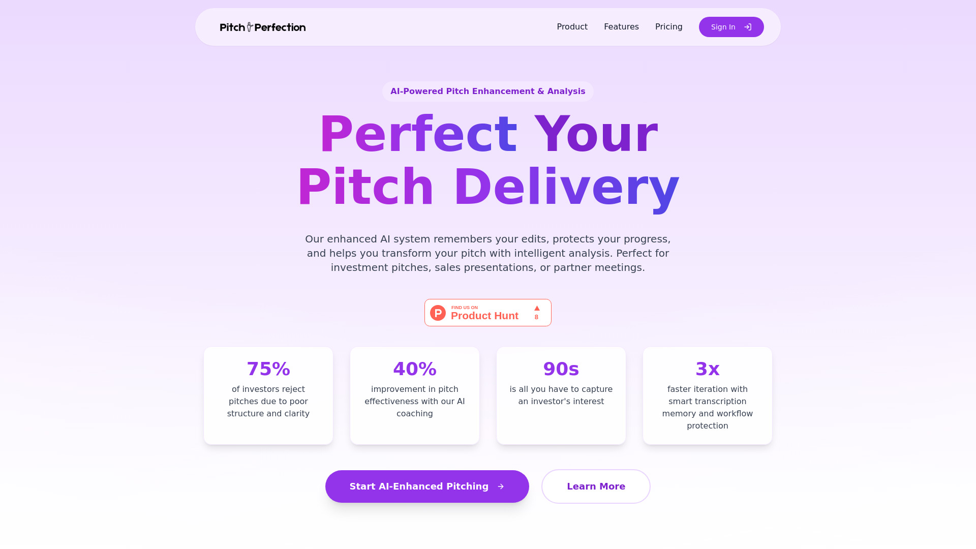 Pitch Perfection - AI Pitch Analysis