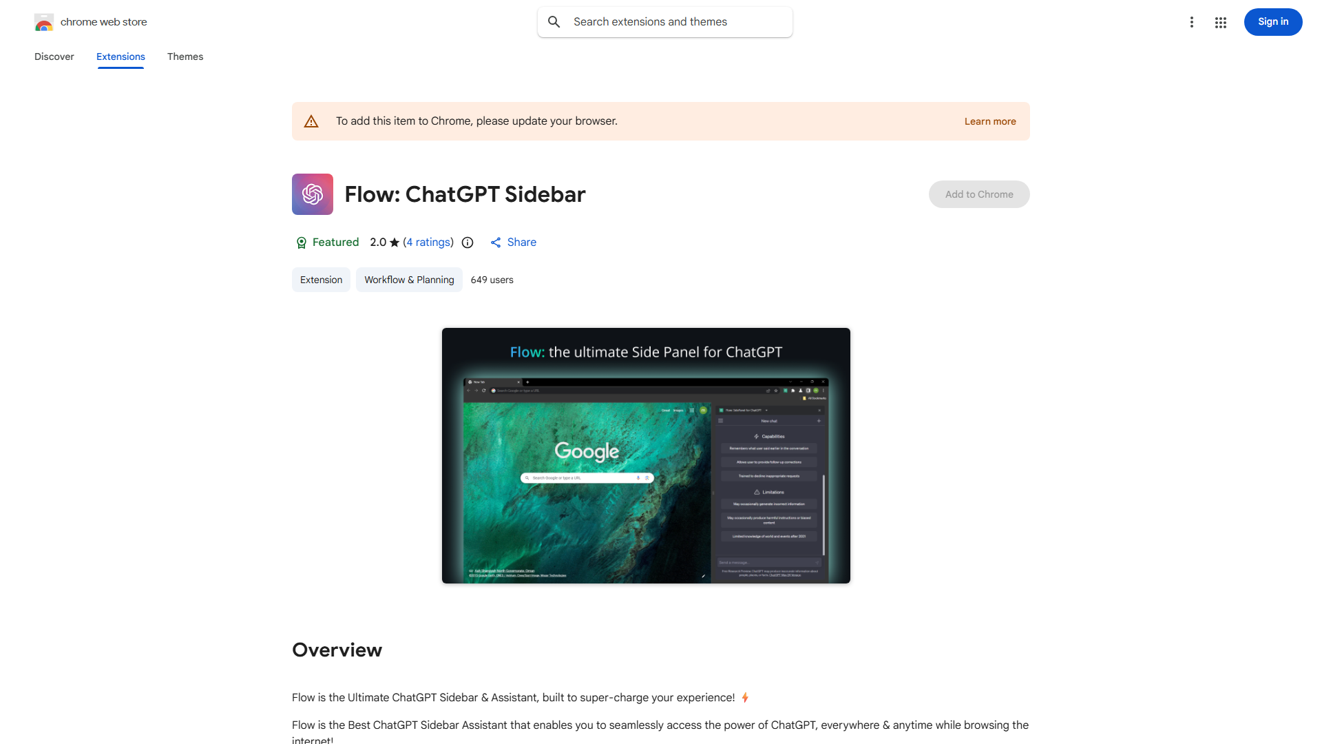 Flow ChatGPT Sidebar Assistant