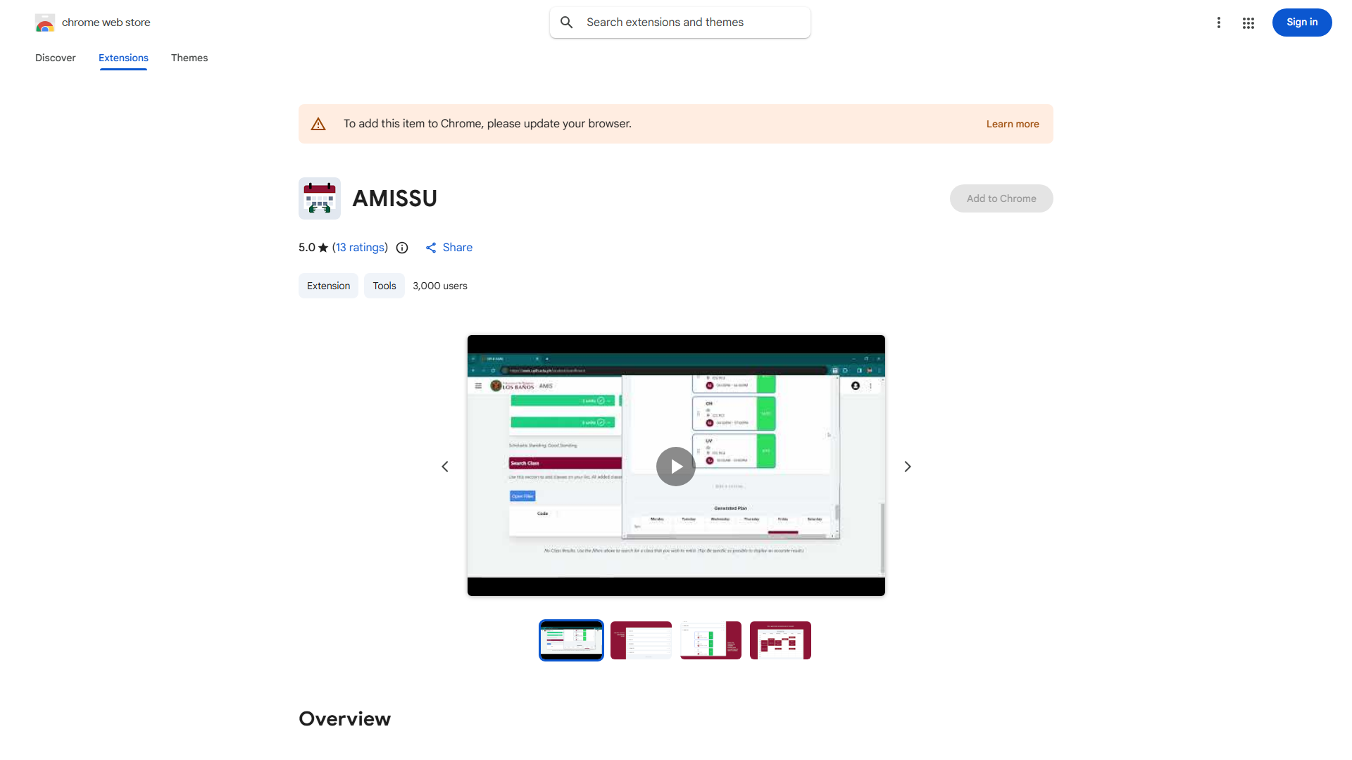 AMIS Schedule Unitizer (AMISSU)